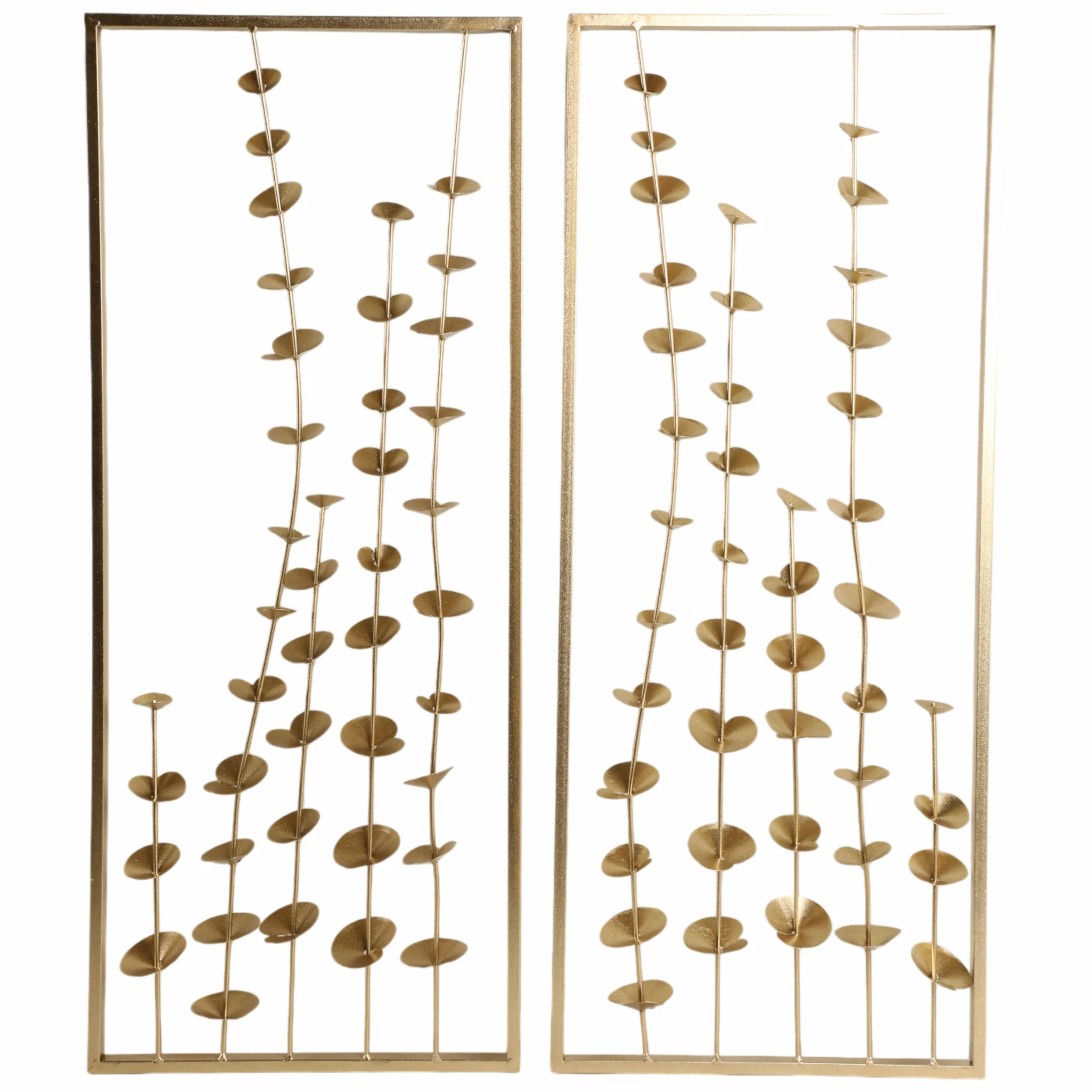 Small Blooms Wall Decor, Gold, Set of 2 - Image 3
