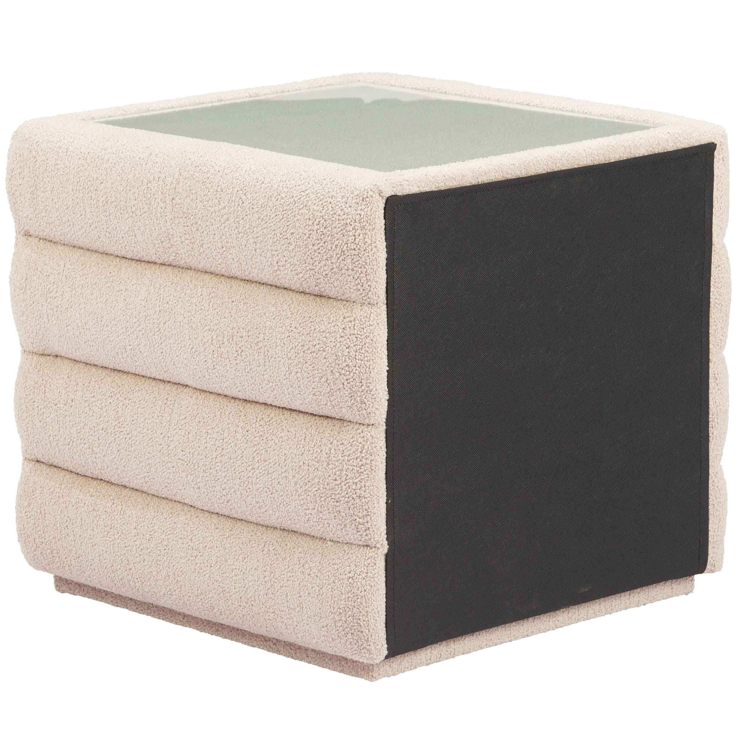 Soffice Nightstand, Beige - Image 4
