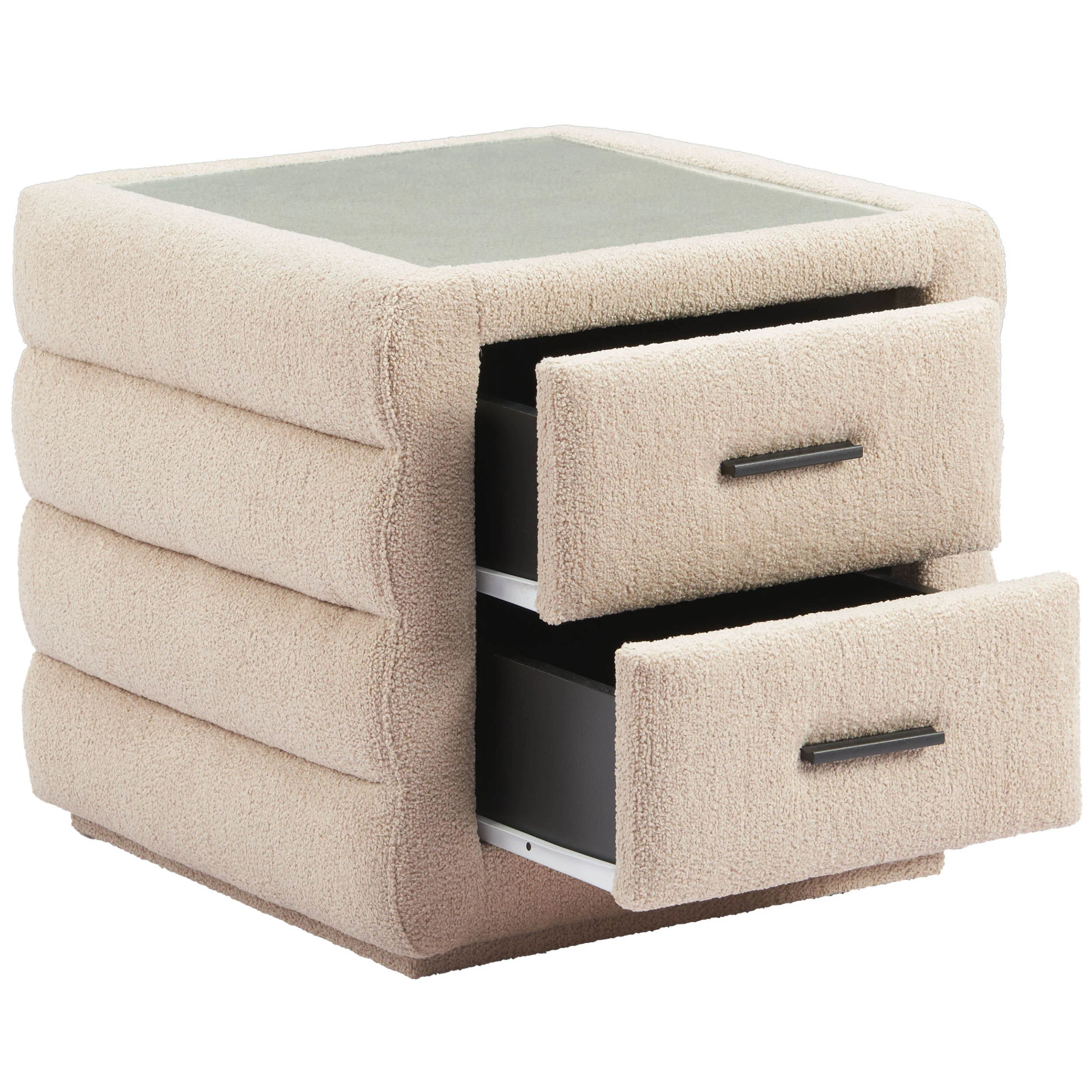 Soffice Nightstand, Beige - Image 5