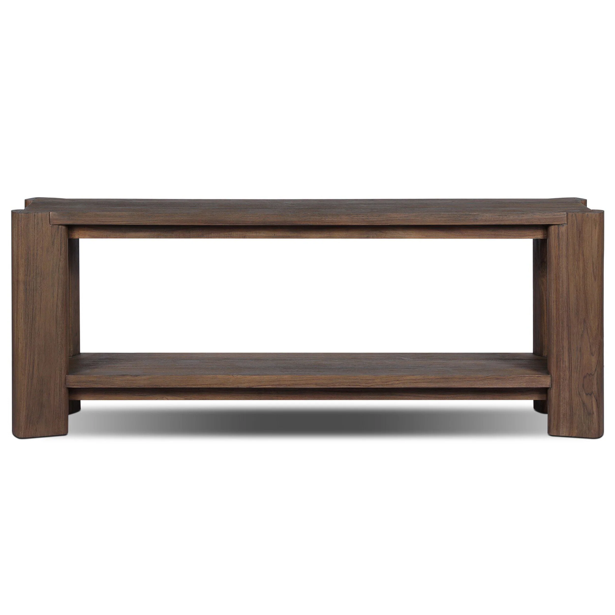Soho Outdoor Console Table, Saddle Brown - Image 2