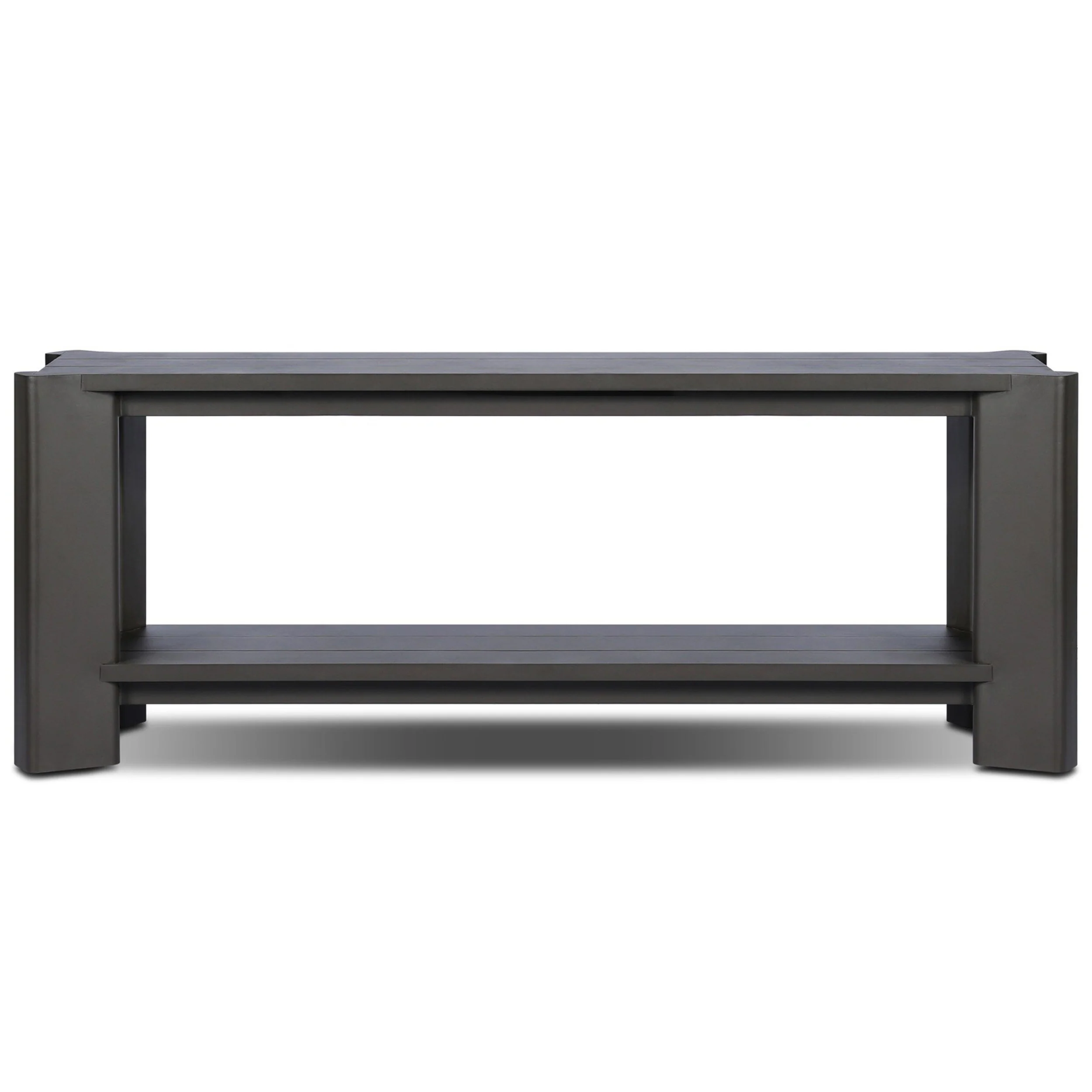 Soho Outdoor Metal Console Table, Bronze - Image 2
