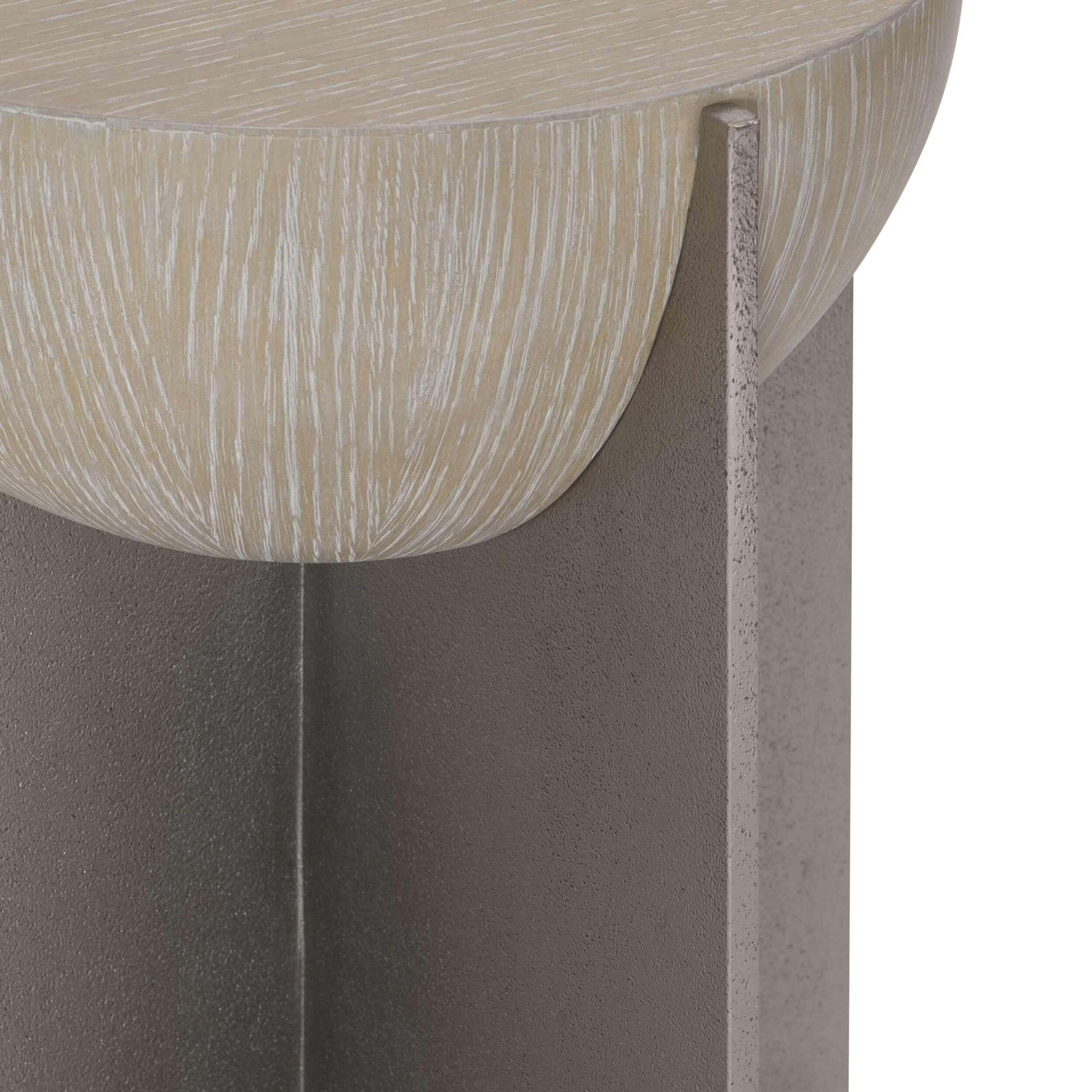 Solaria Side Table w/Metal Base - Image 5