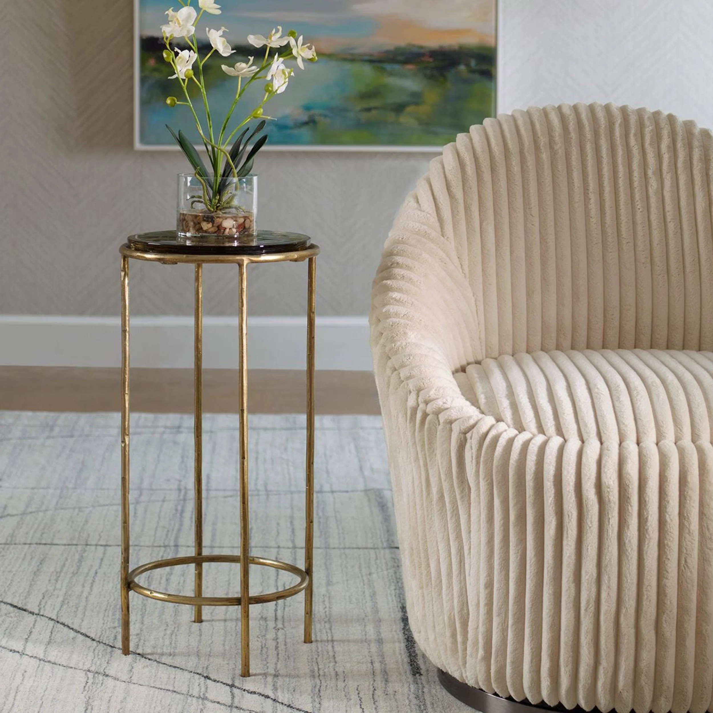 Soleil Accent Table, Black - Image 4