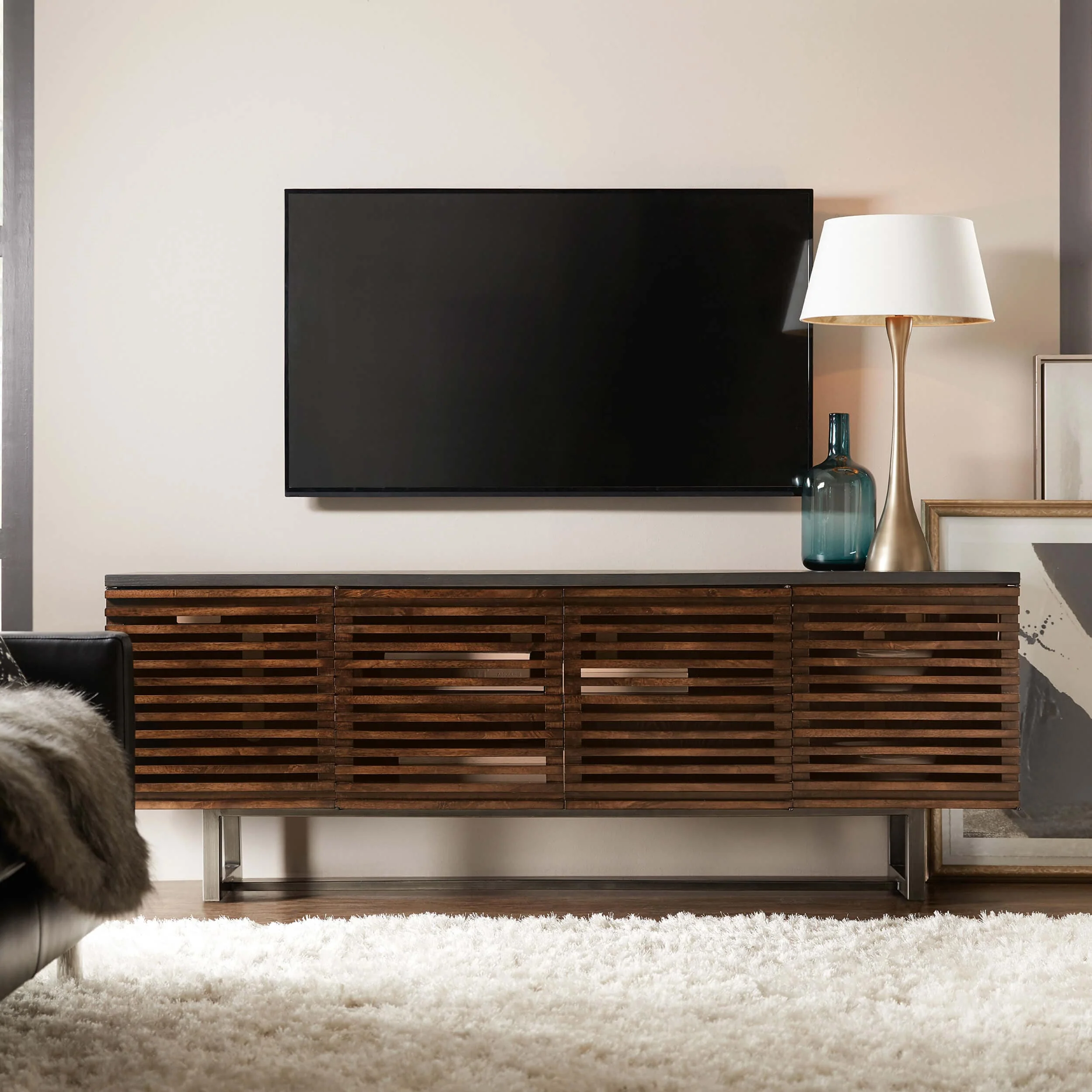 Solstice Entertainment Console, Medium Wood - Image 3