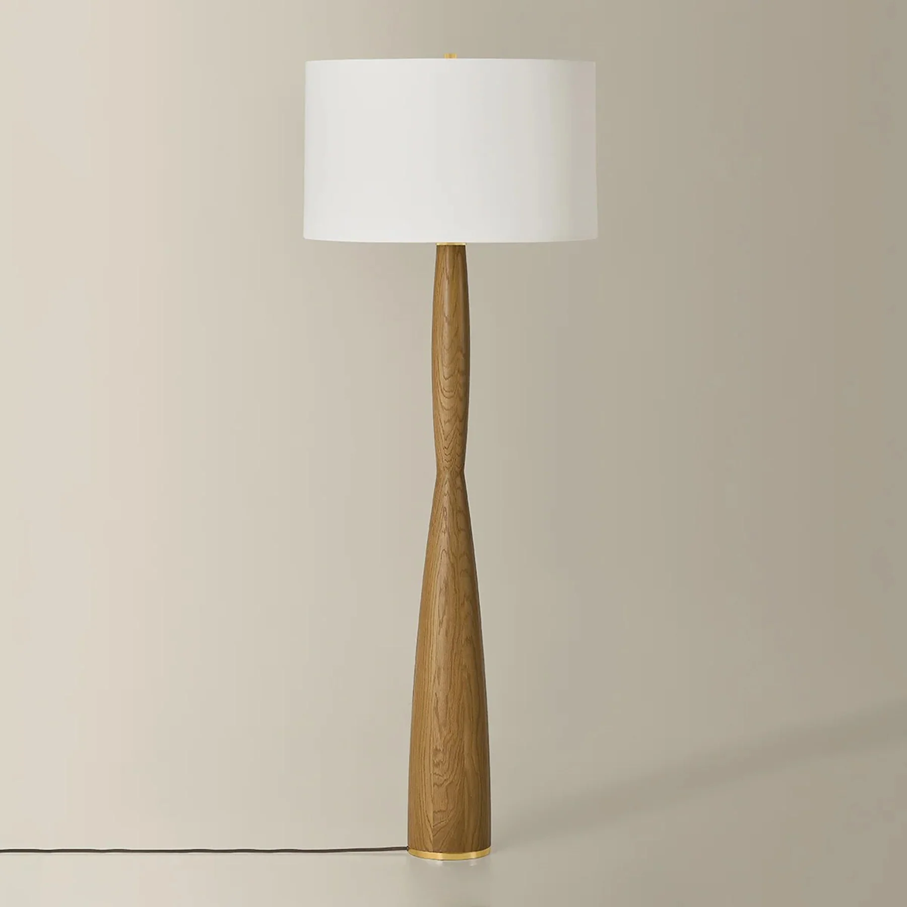 Somers Chase Floor Lamp, Aged Brass - Image 2