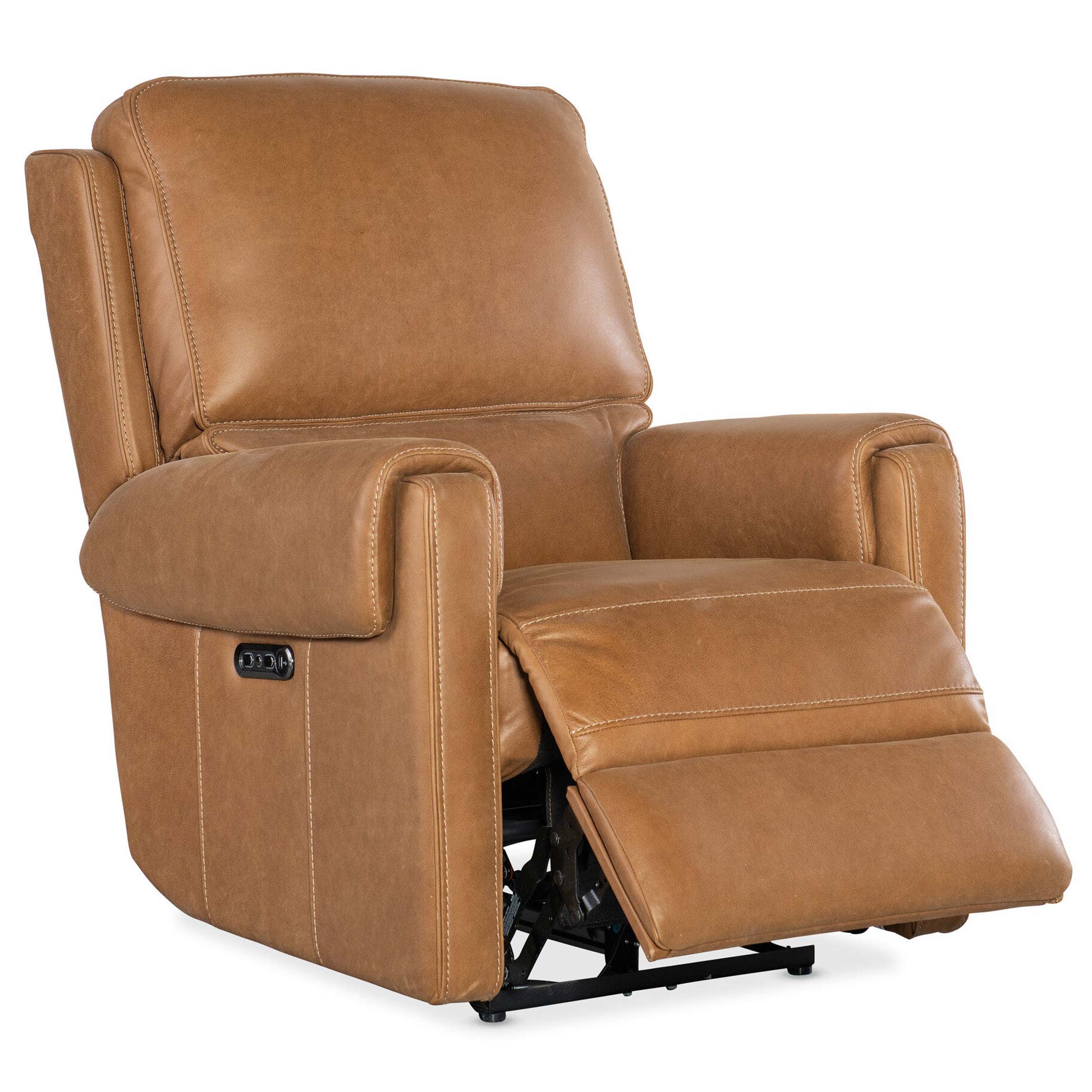 Somers Leather Power Recliner, Denver Coffee - Image 5