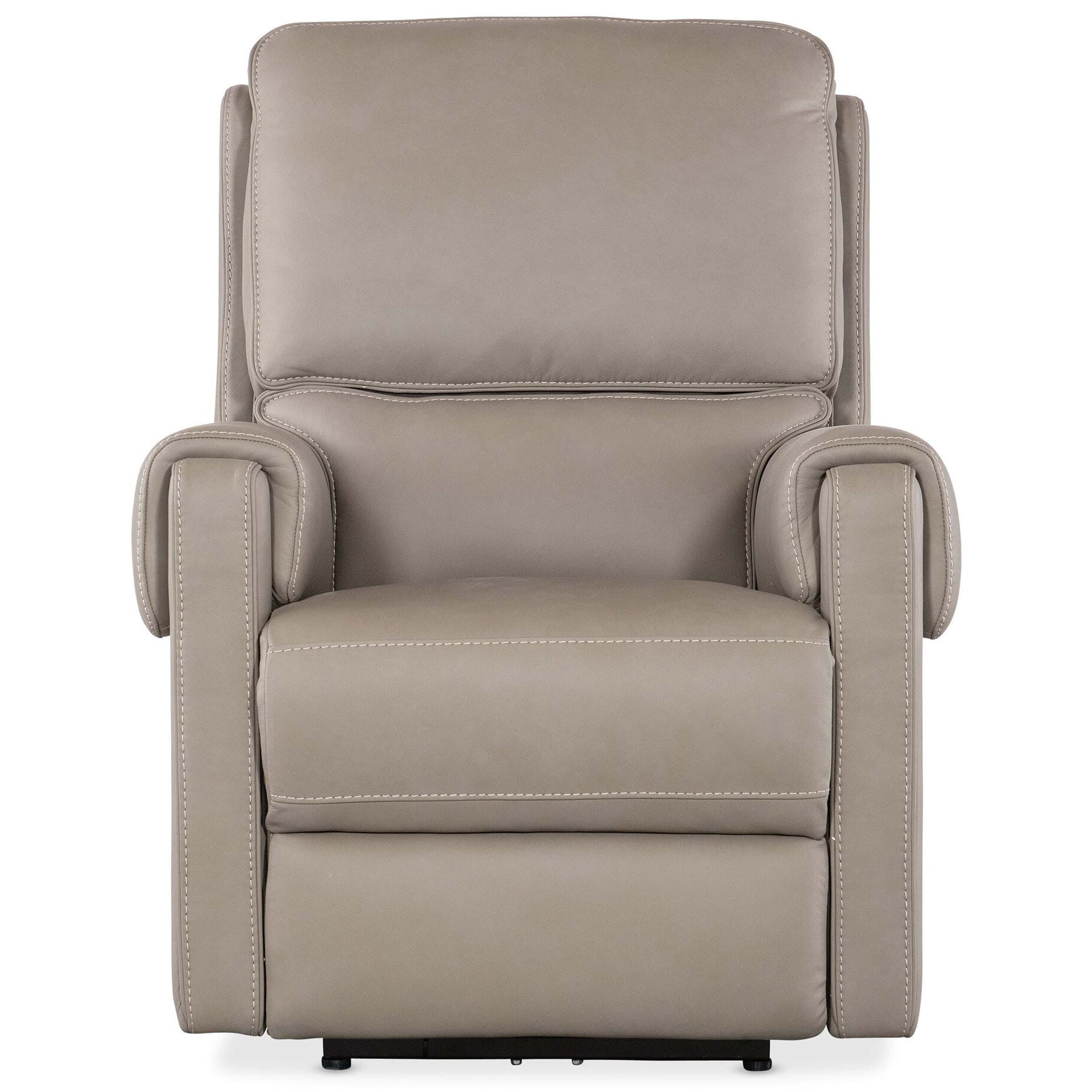 Somers Leather Power Recliner, Somers Dark Taupe - Image 2