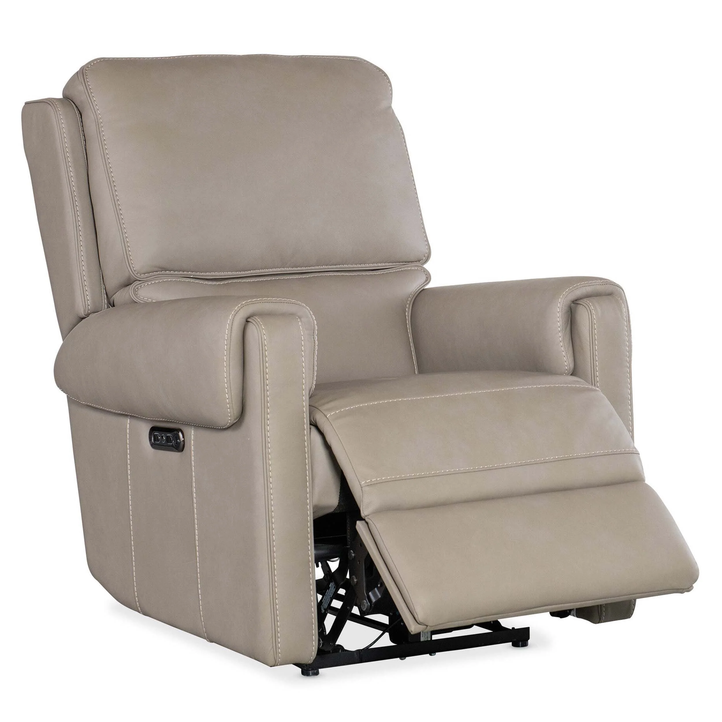 Somers Leather Power Recliner, Somers Dark Taupe - Image 5