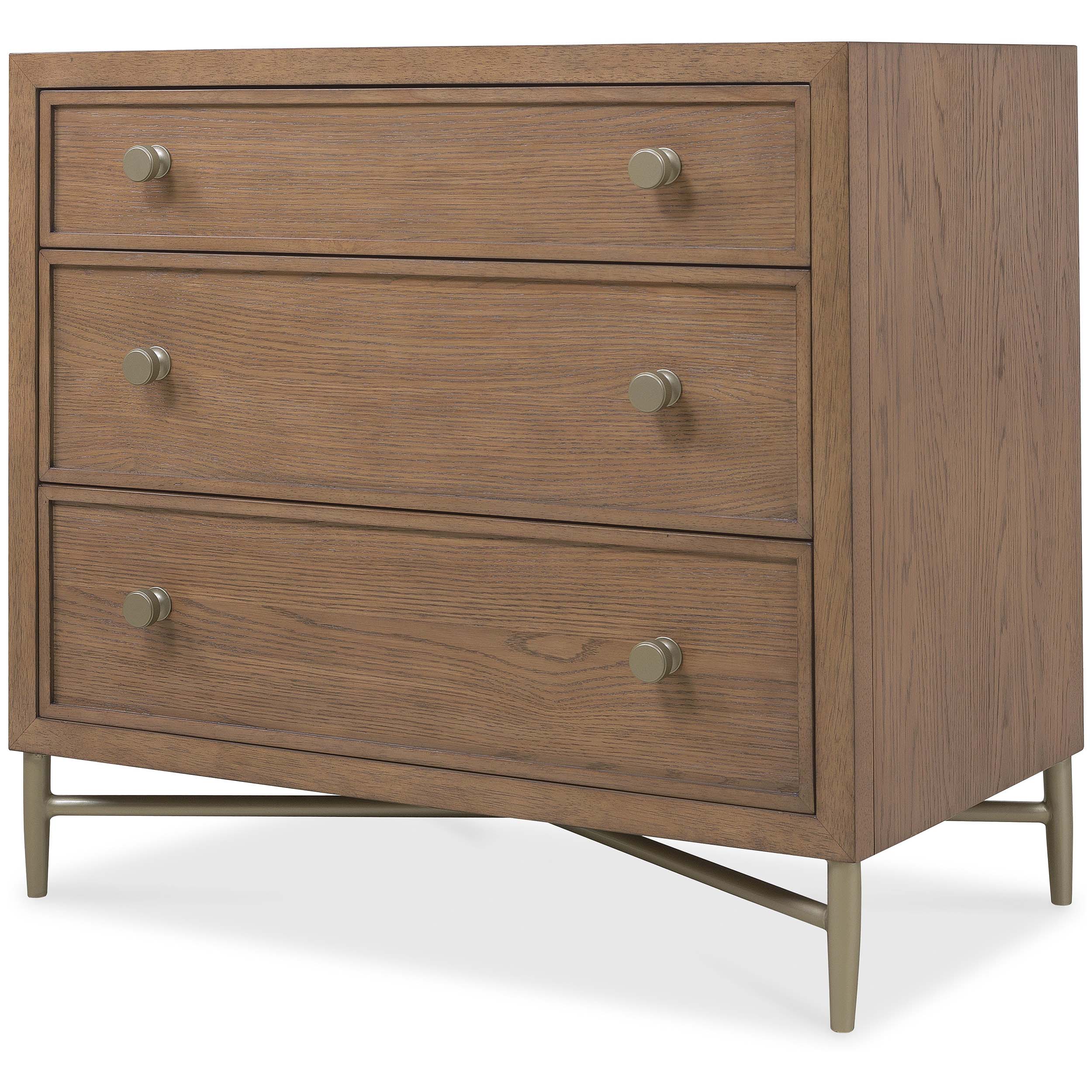 Sonnet 3 Drawer Nightstand, Wren - Image 4