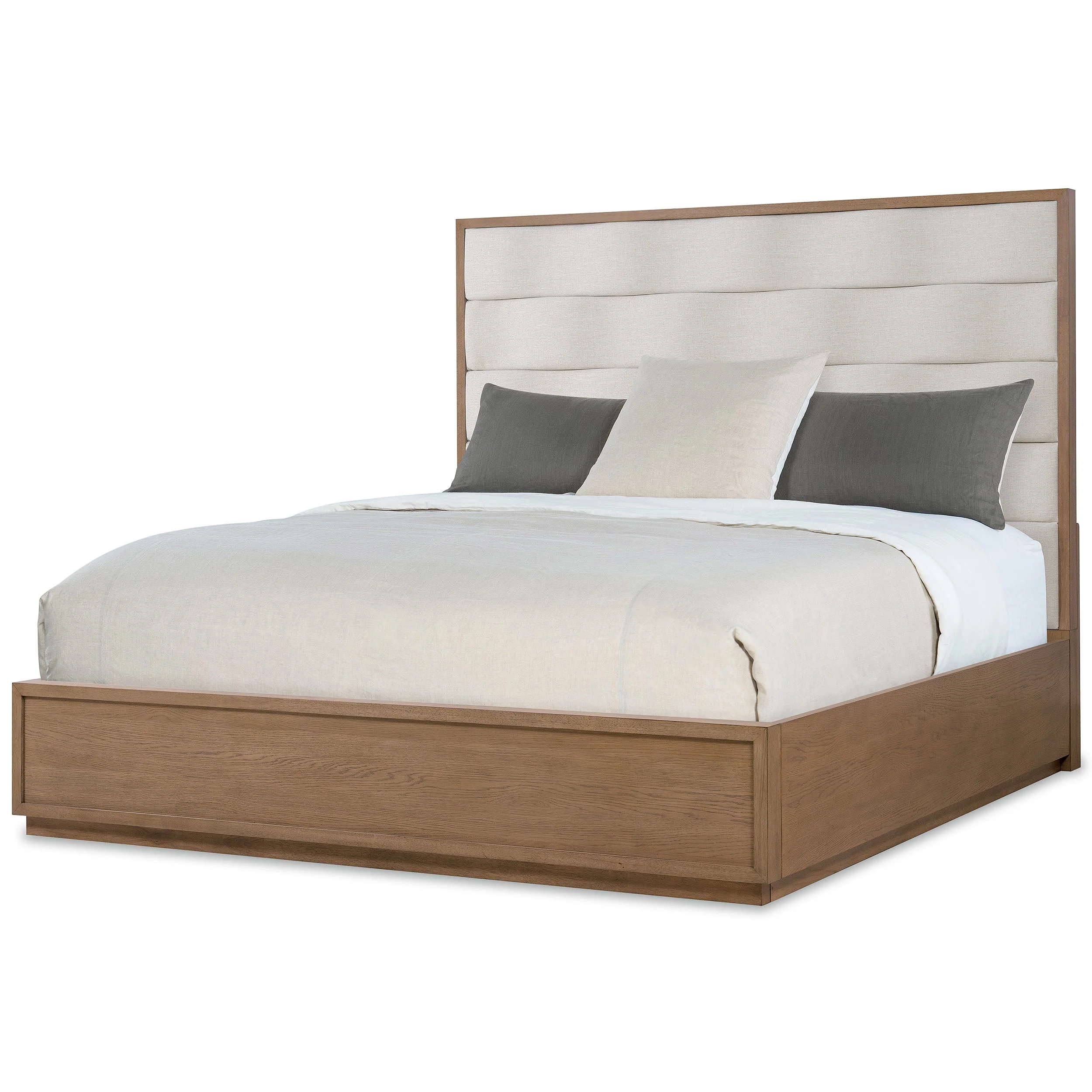 Sonnet Upholstered Bed, Savile Oatmeal - Image 3