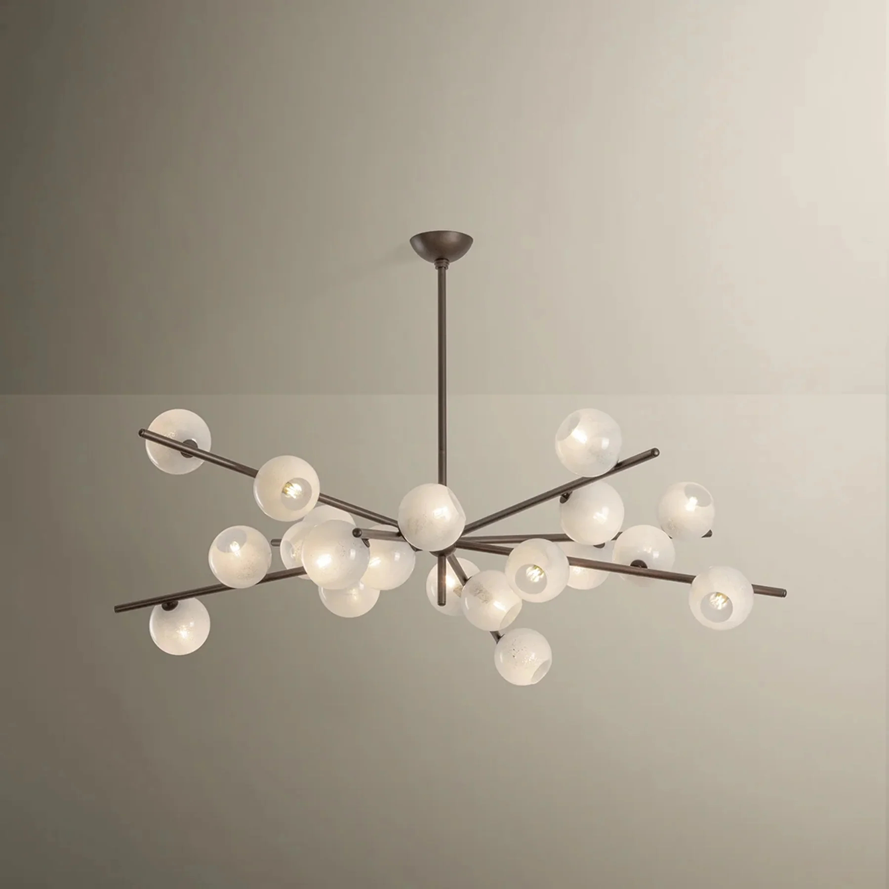 Sonny 20 Light Chandelier, Bronze Leaf - Image 3