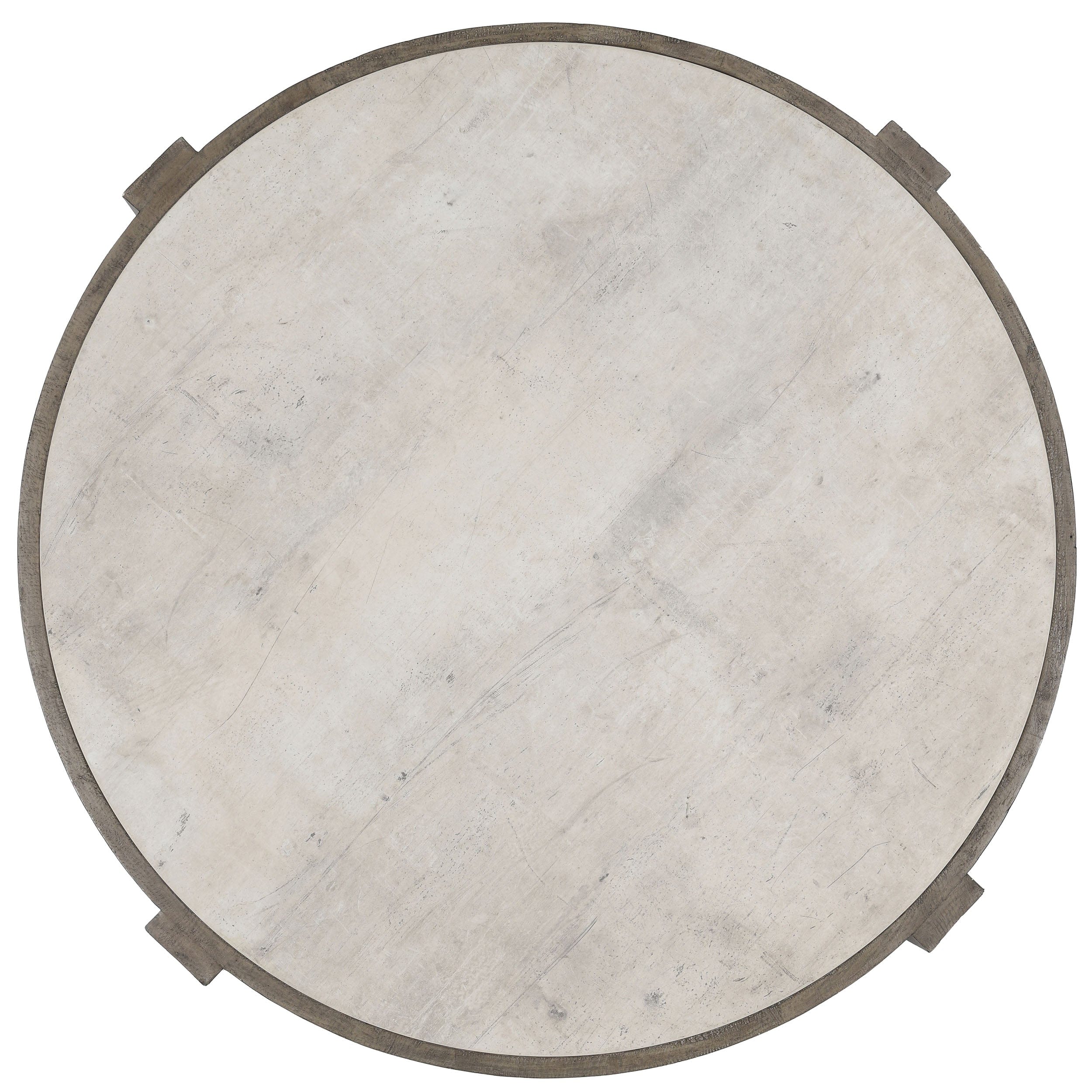 Sonoma Round Coffee Table, Antique White/Distressed Gray - Image 3