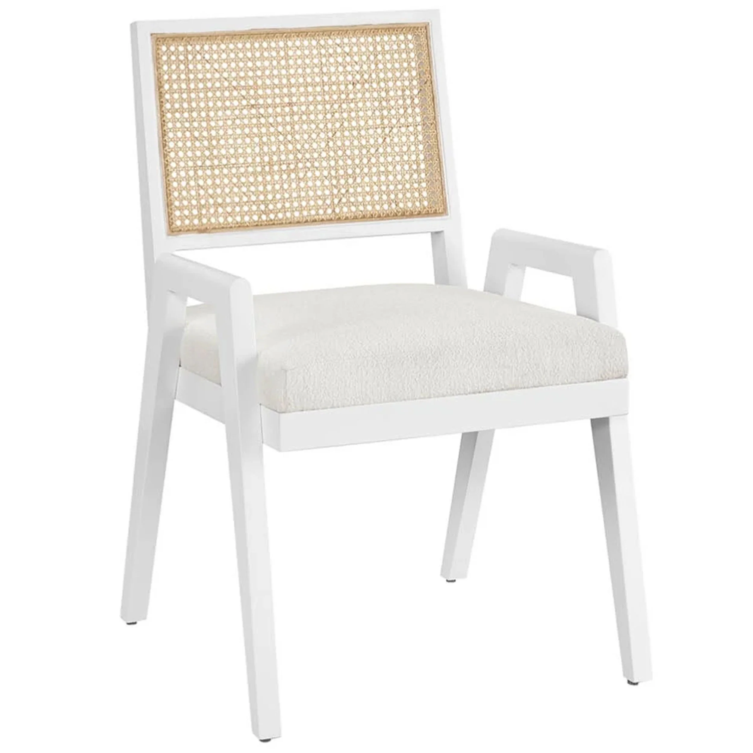 Sonora Arm Chair, Canberra Ivory, Set of 2