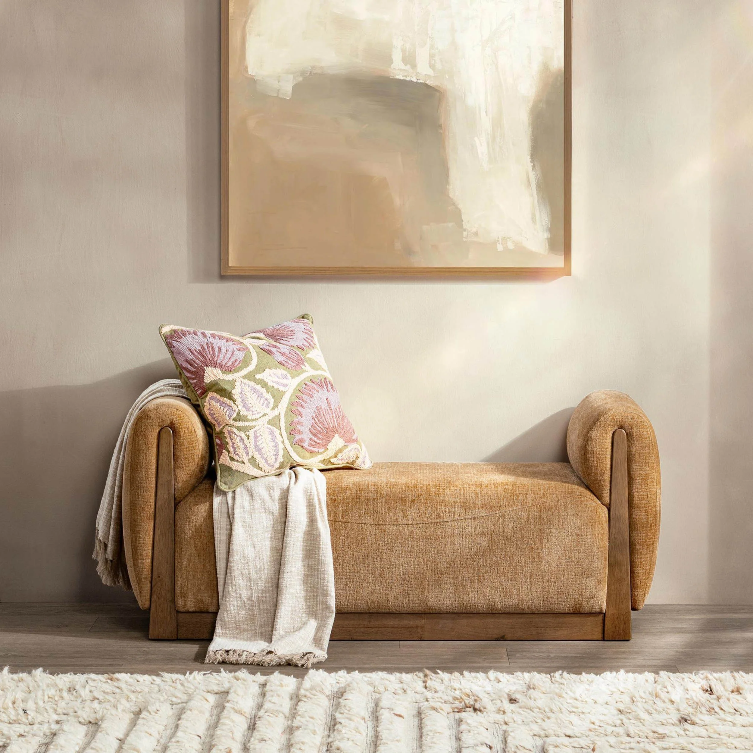 Soraya Accent Bench, Spiced Amber - Image 5