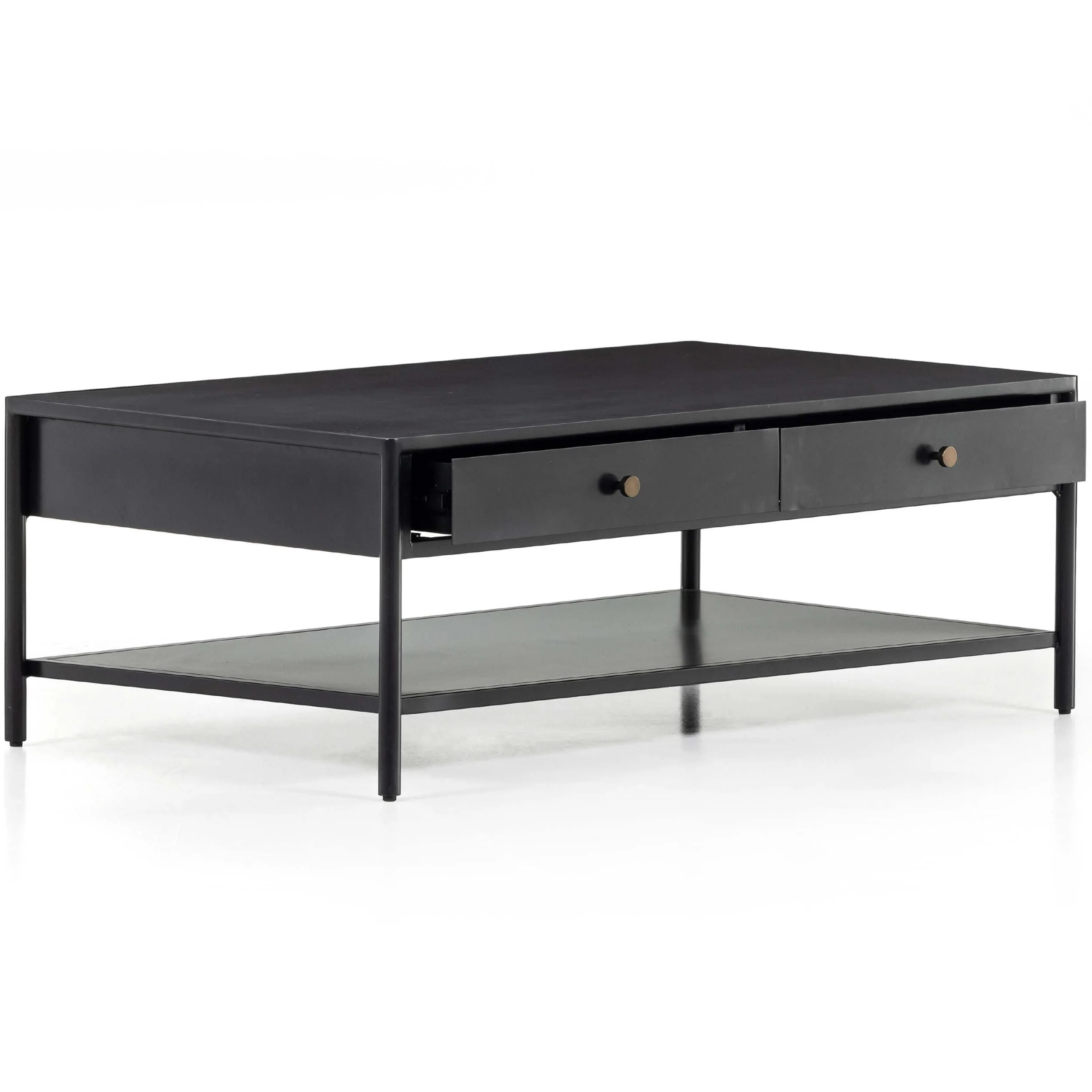 Soto Coffee Table, Black by Four Hands - Image 4