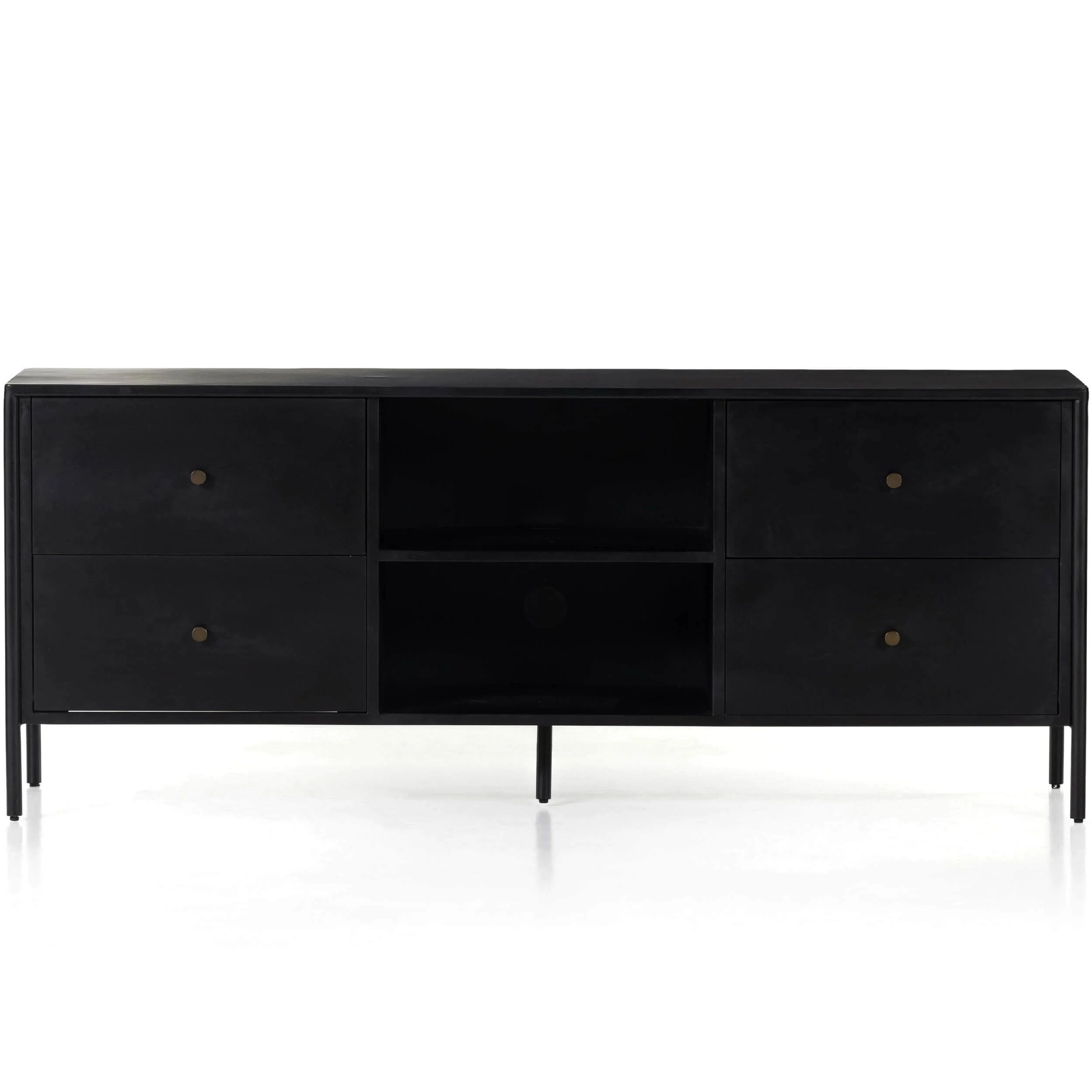 Soto Media Console, Black by Four Hands - Image 2