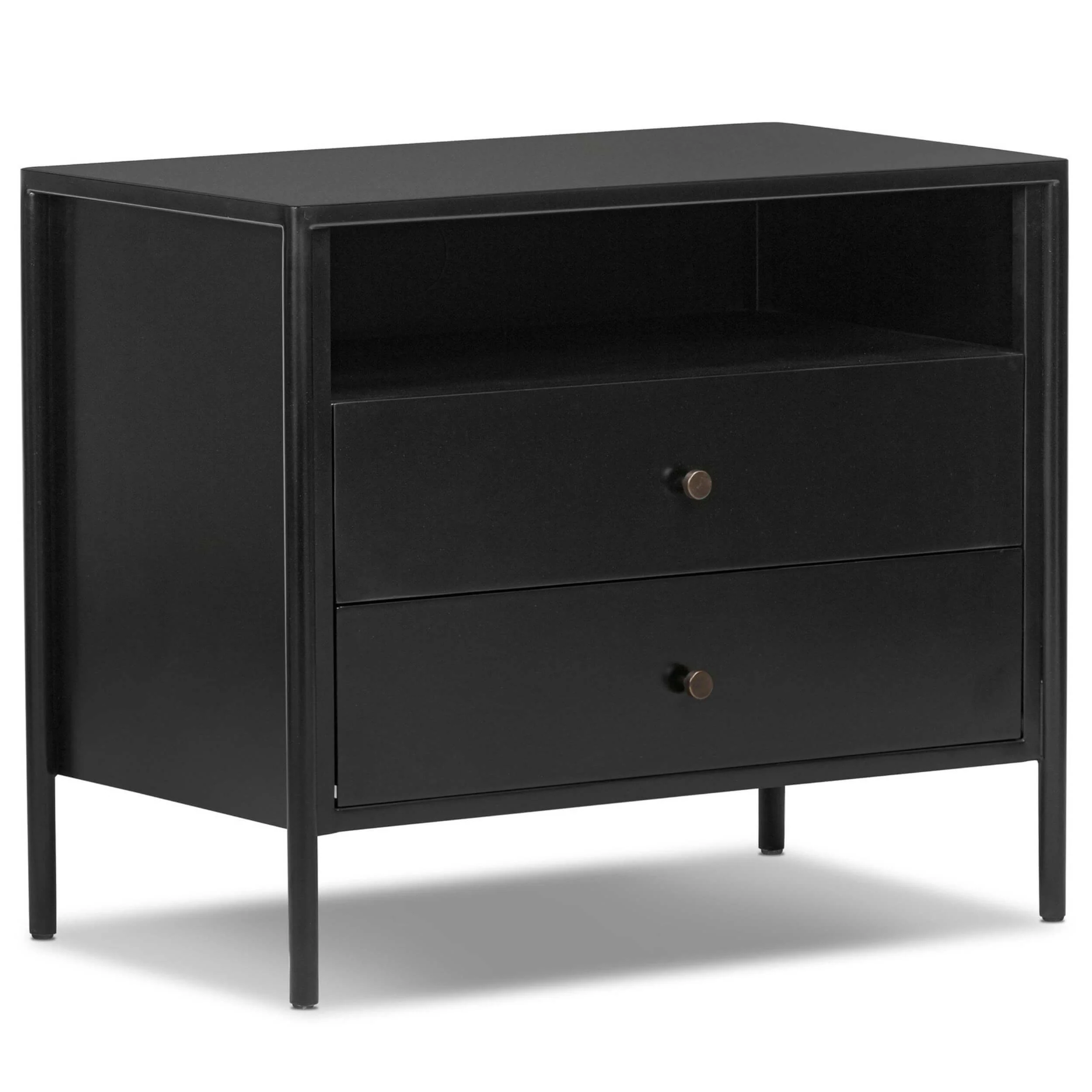 Soto Large Nightstand, Black by Four Hands