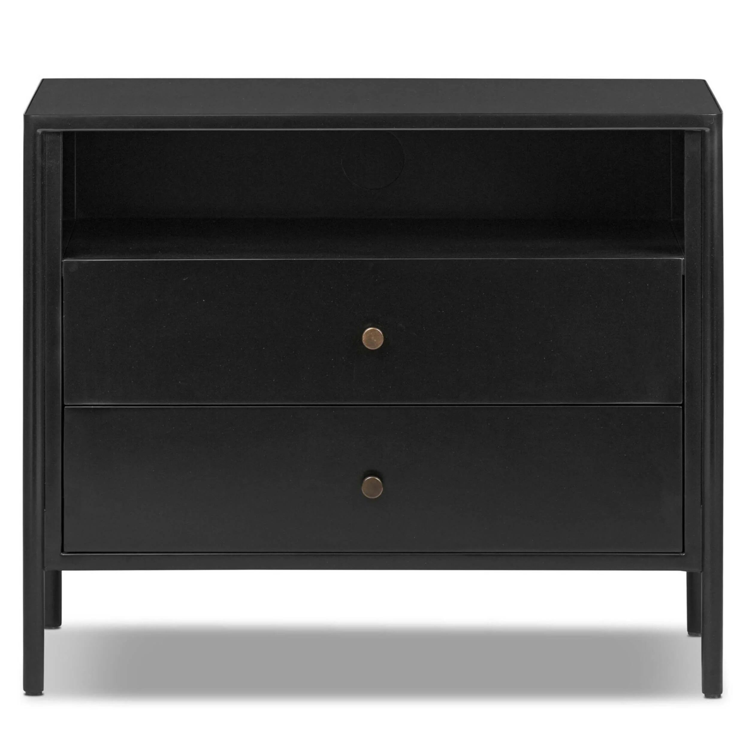 Soto Large Nightstand, Black by Four Hands - Image 2