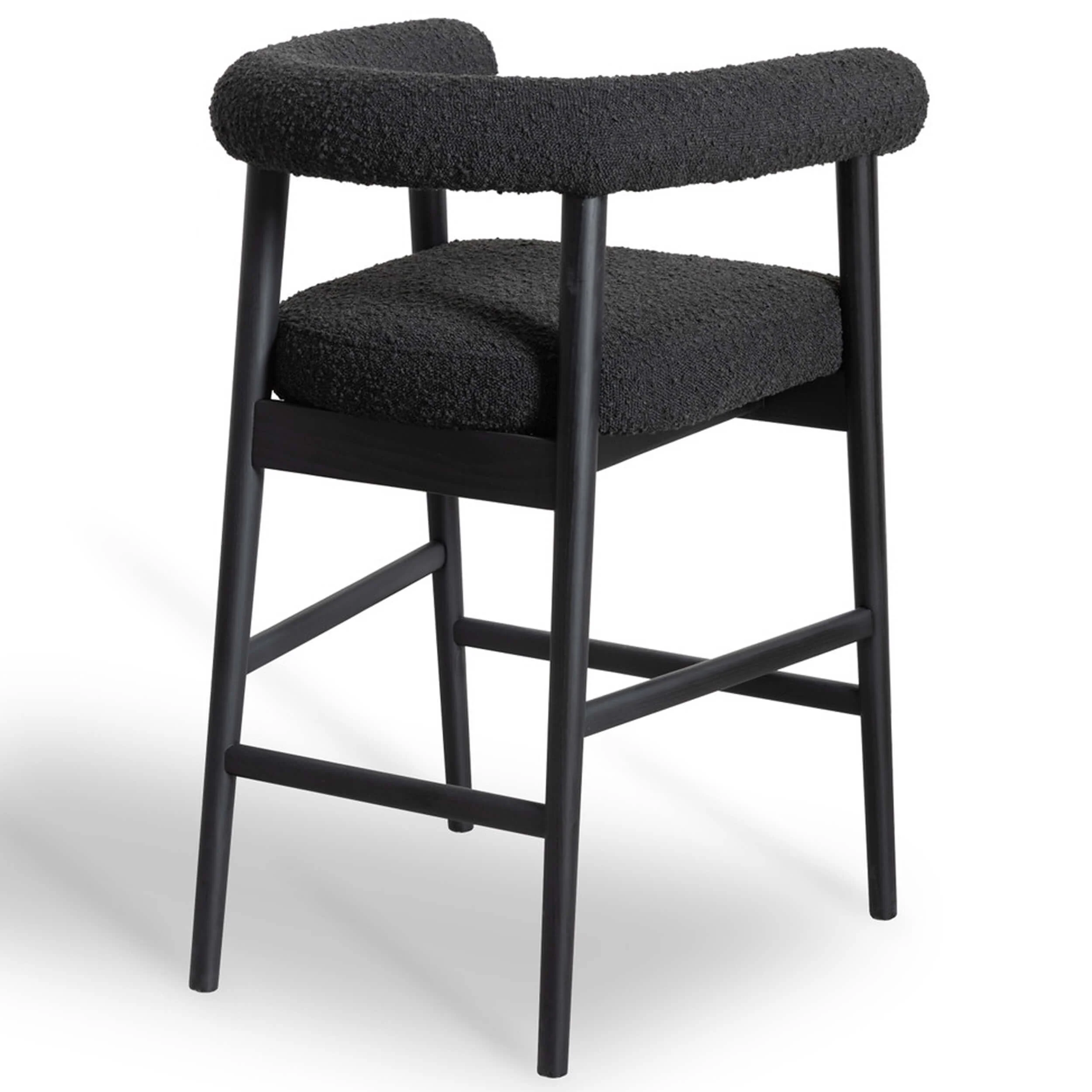 Spara Boucle Counter Stool, Black - Image 3