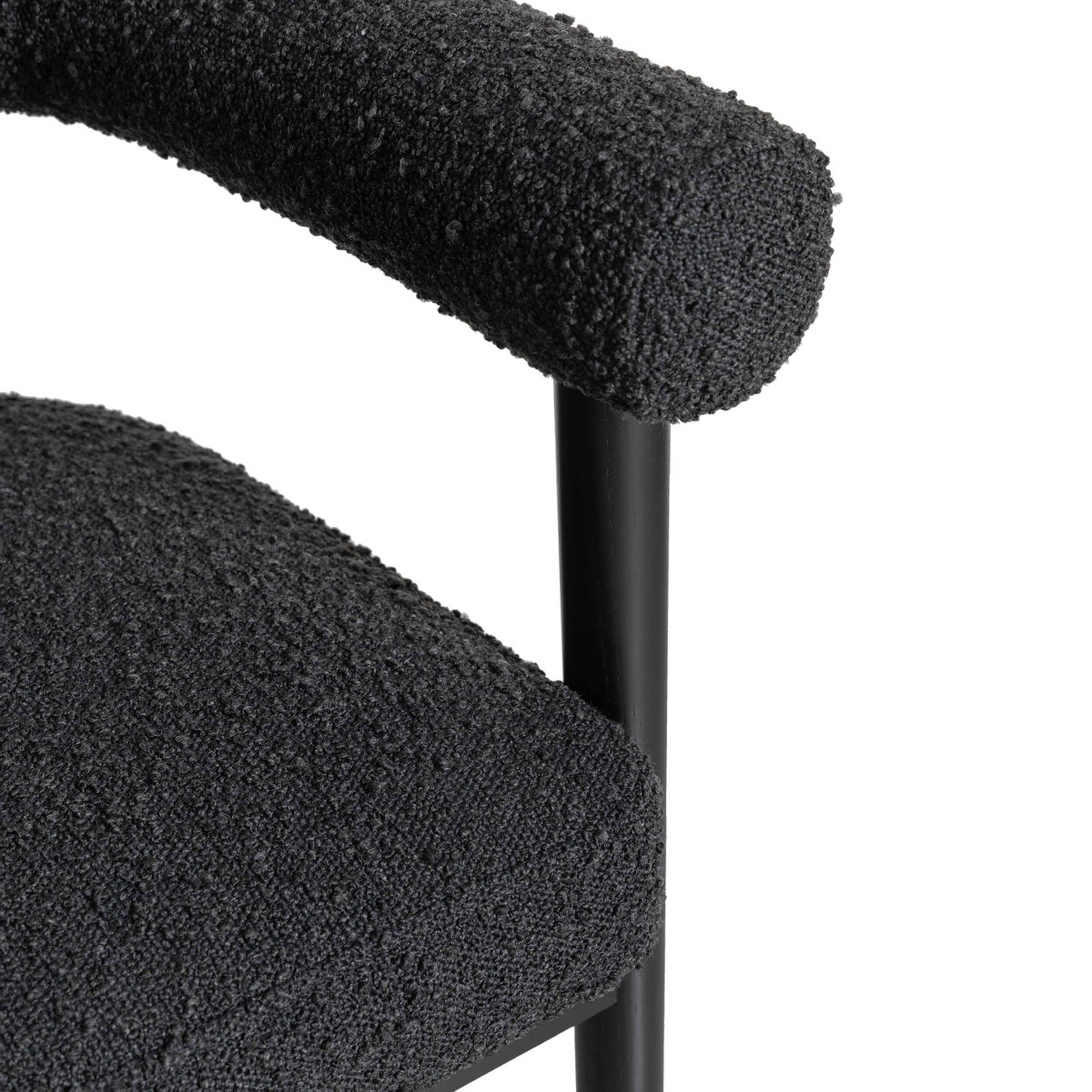 Spara Boucle Counter Stool, Black - Image 4