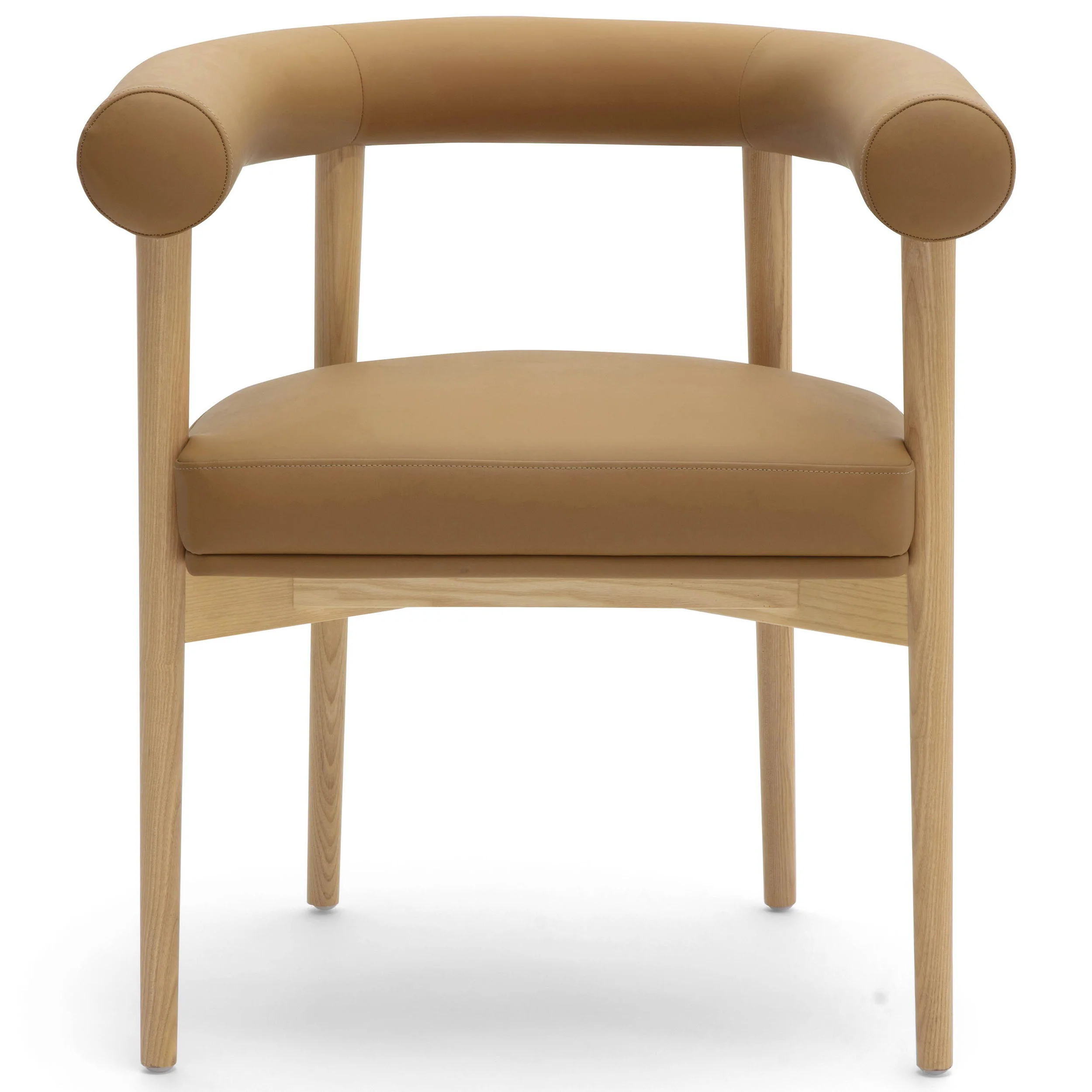 Spara Vegan Leather Dining Chair, Cognac - Image 2