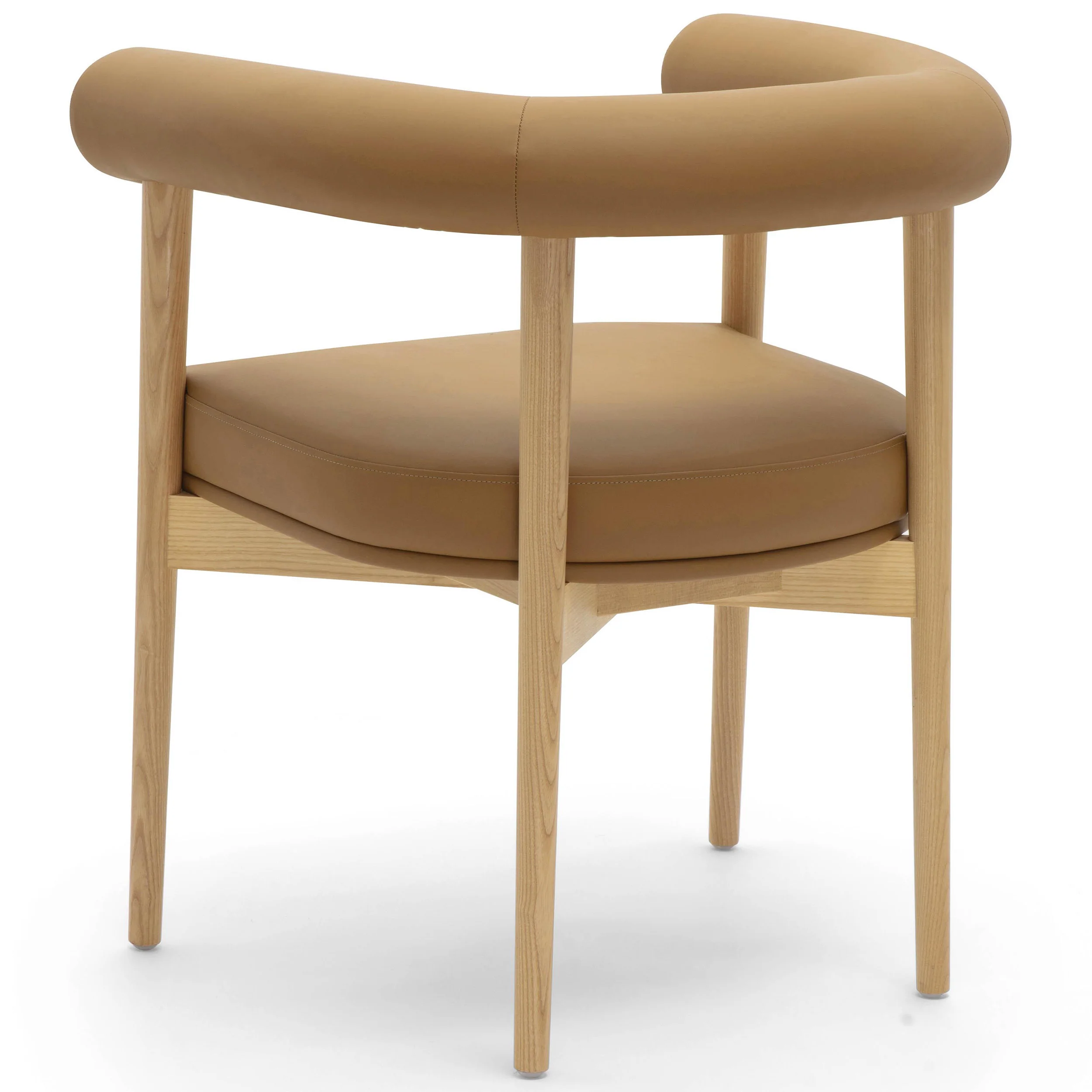 Spara Vegan Leather Dining Chair, Cognac - Image 3
