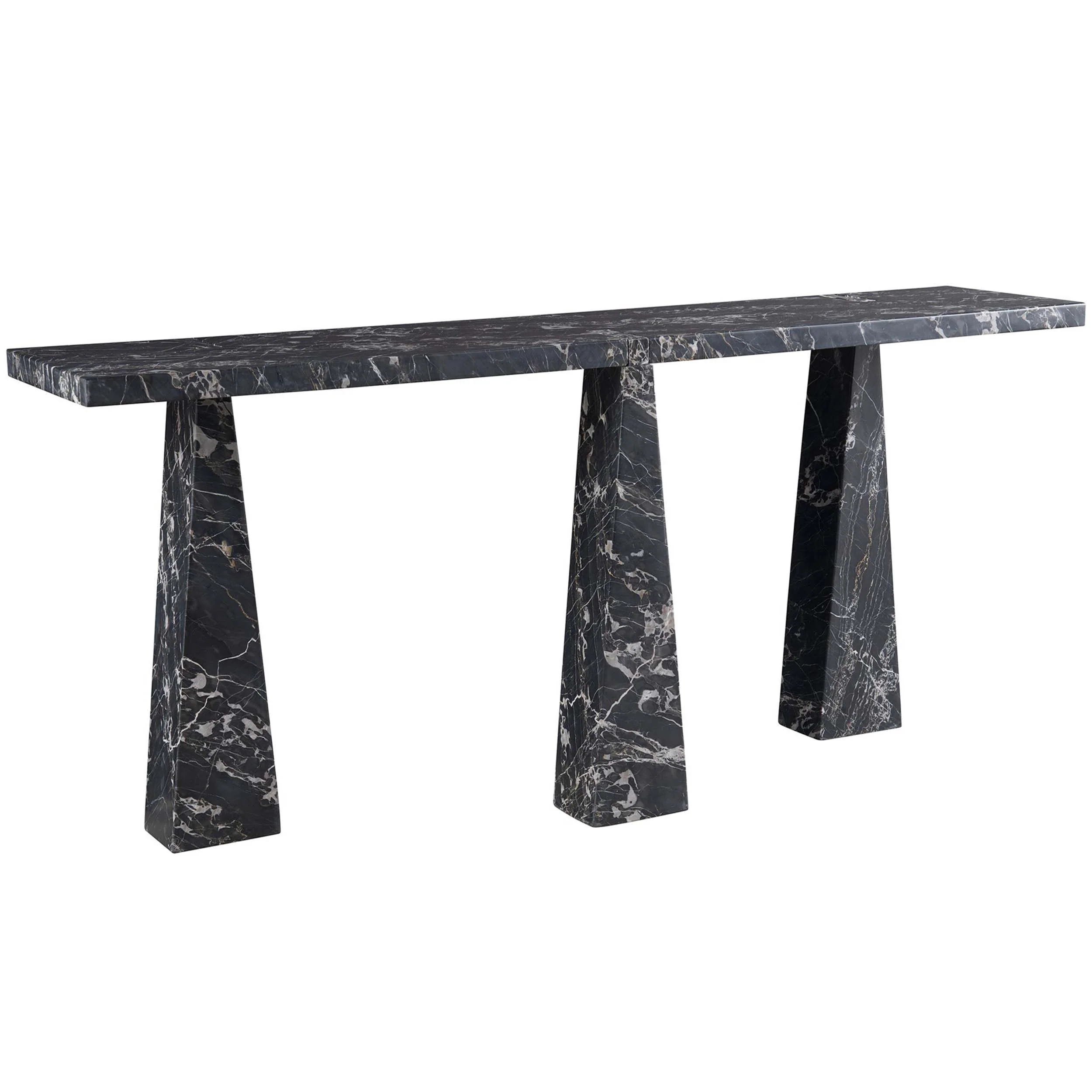 Spectrum Sofa Table, Golden Portoro Marble
