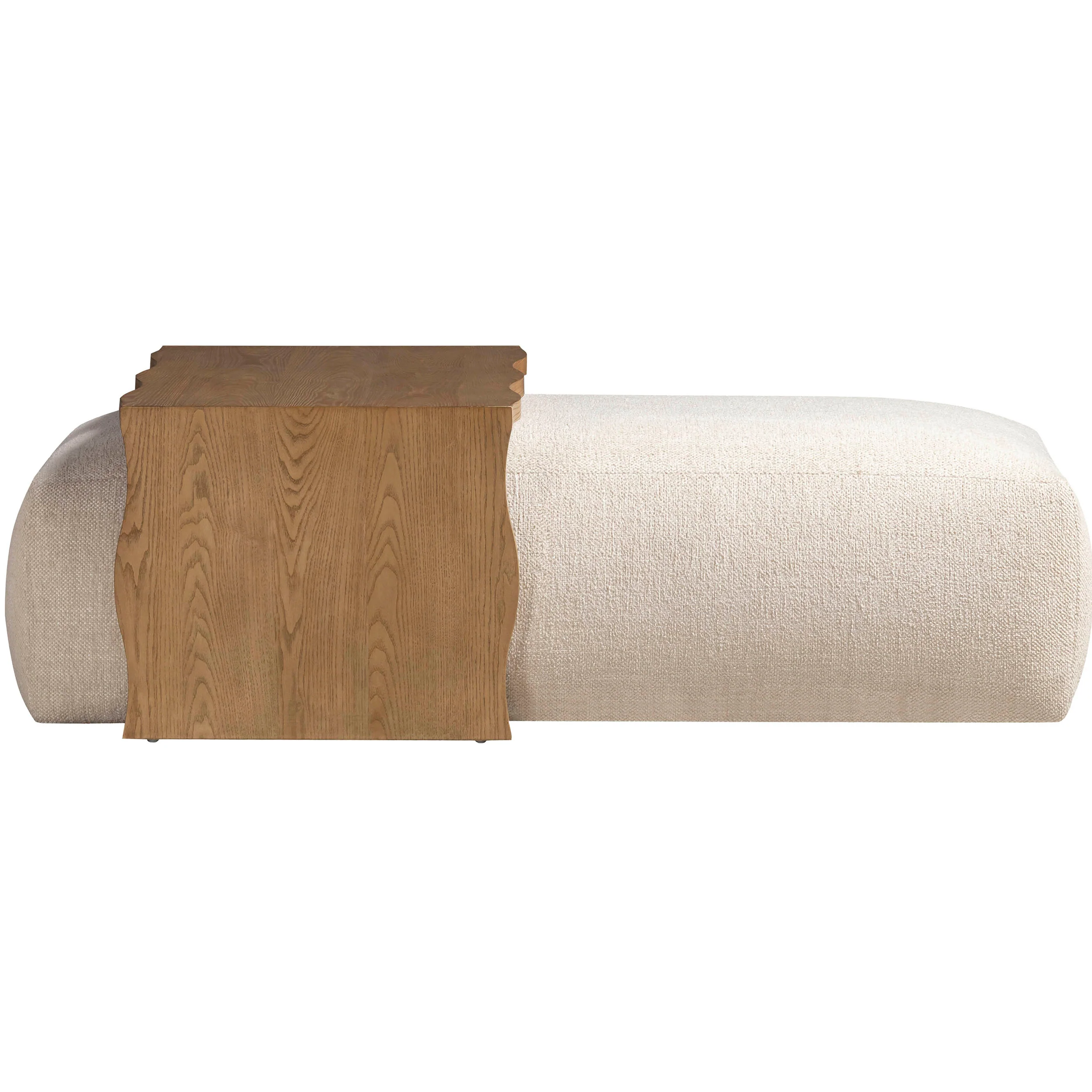 Spencer Ottoman with Bridge Table, Cream - Image 2