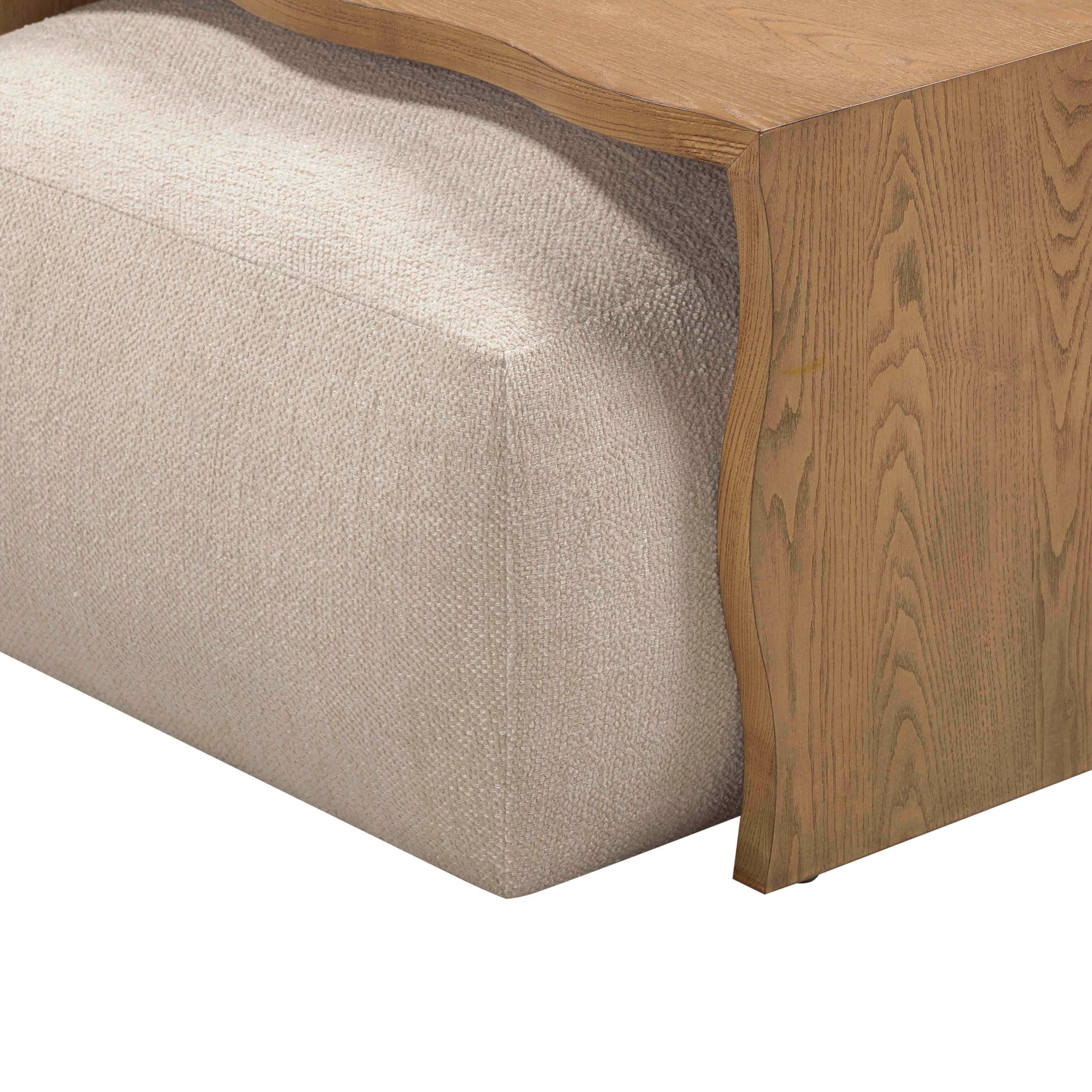 Spencer Ottoman with Bridge Table, Cream - Image 6