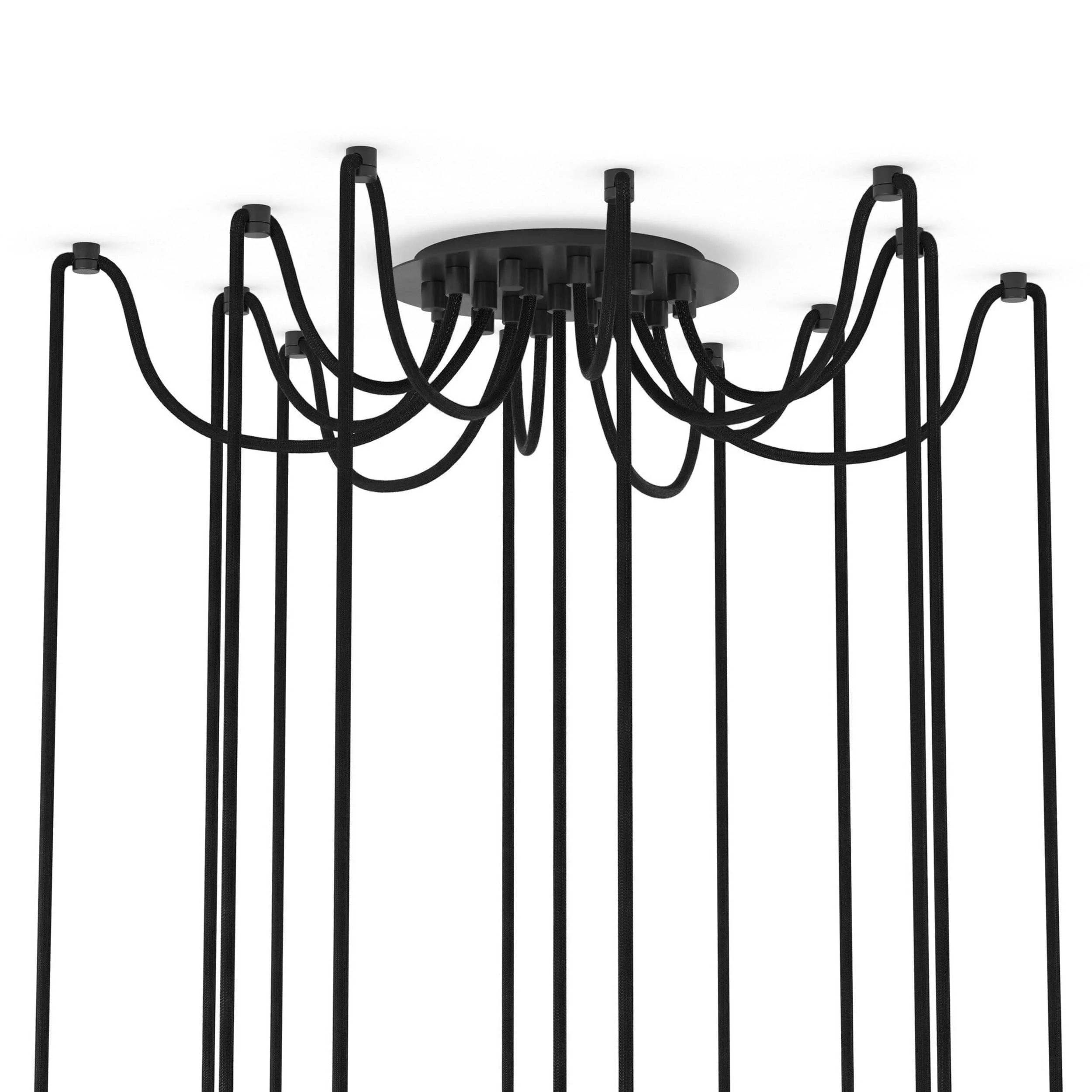 Spider Chandelier, Black Gunmetal/Opal Matte by Four Hands - Image 4