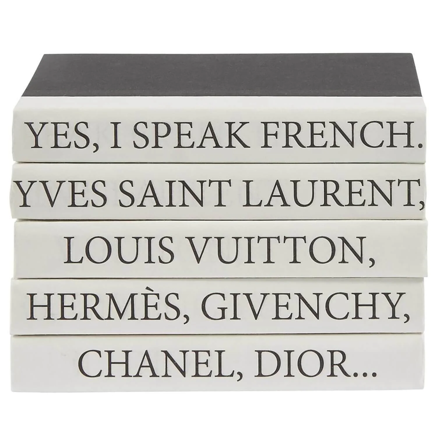 Stack of Books, Yes, I Speak French