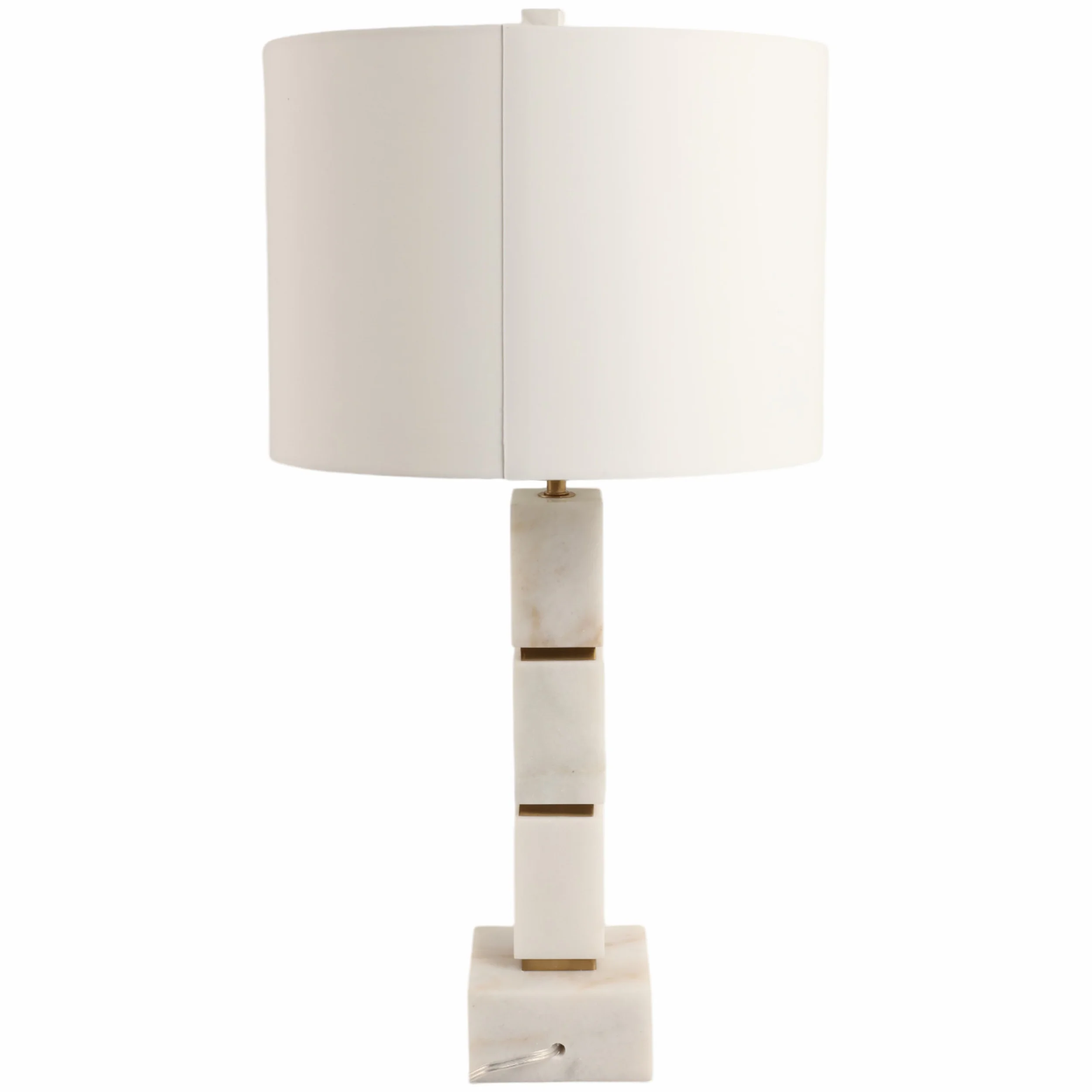 Stacked Marble Cubes Table Lamp, White - Image 4