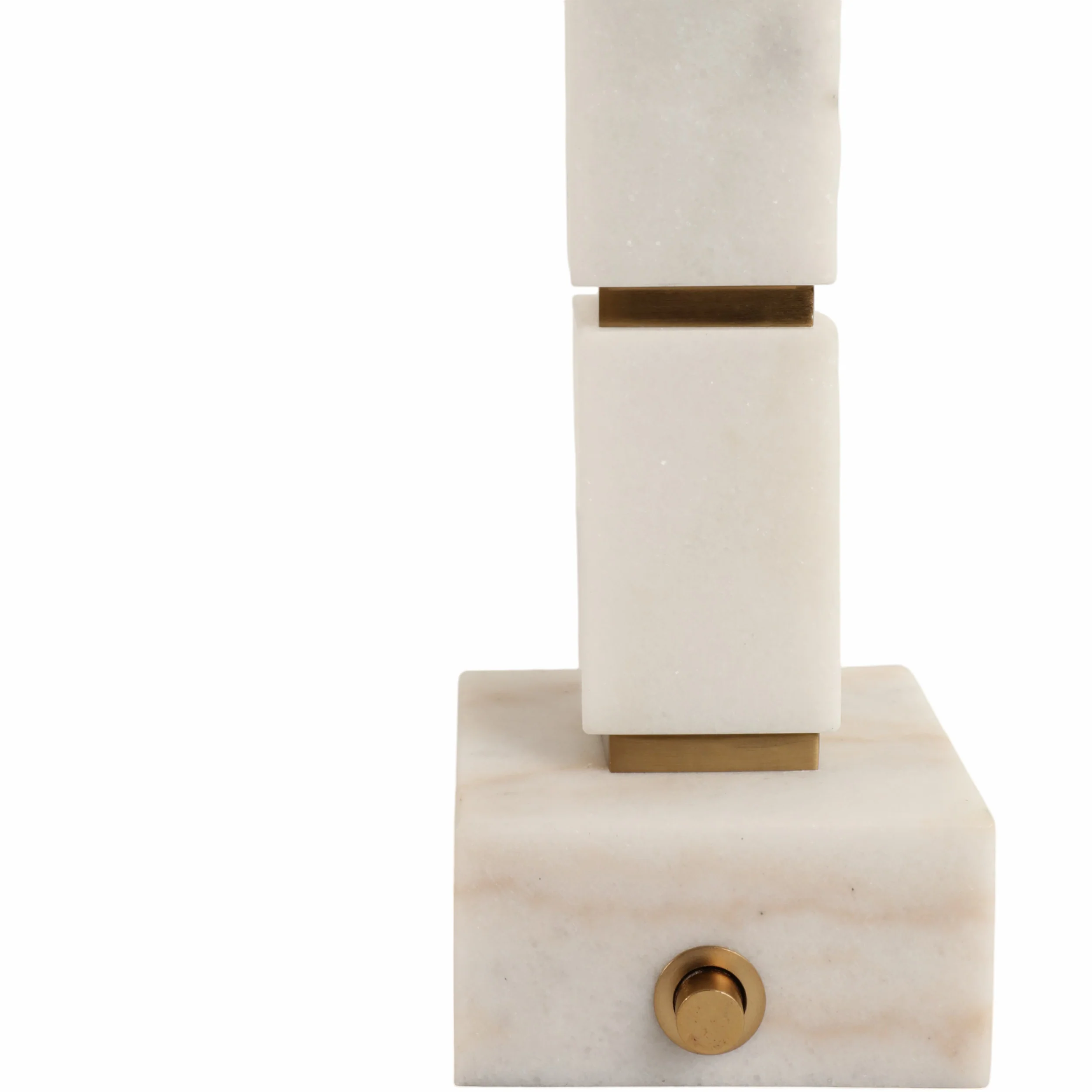 Stacked Marble Cubes Table Lamp, White - Image 5