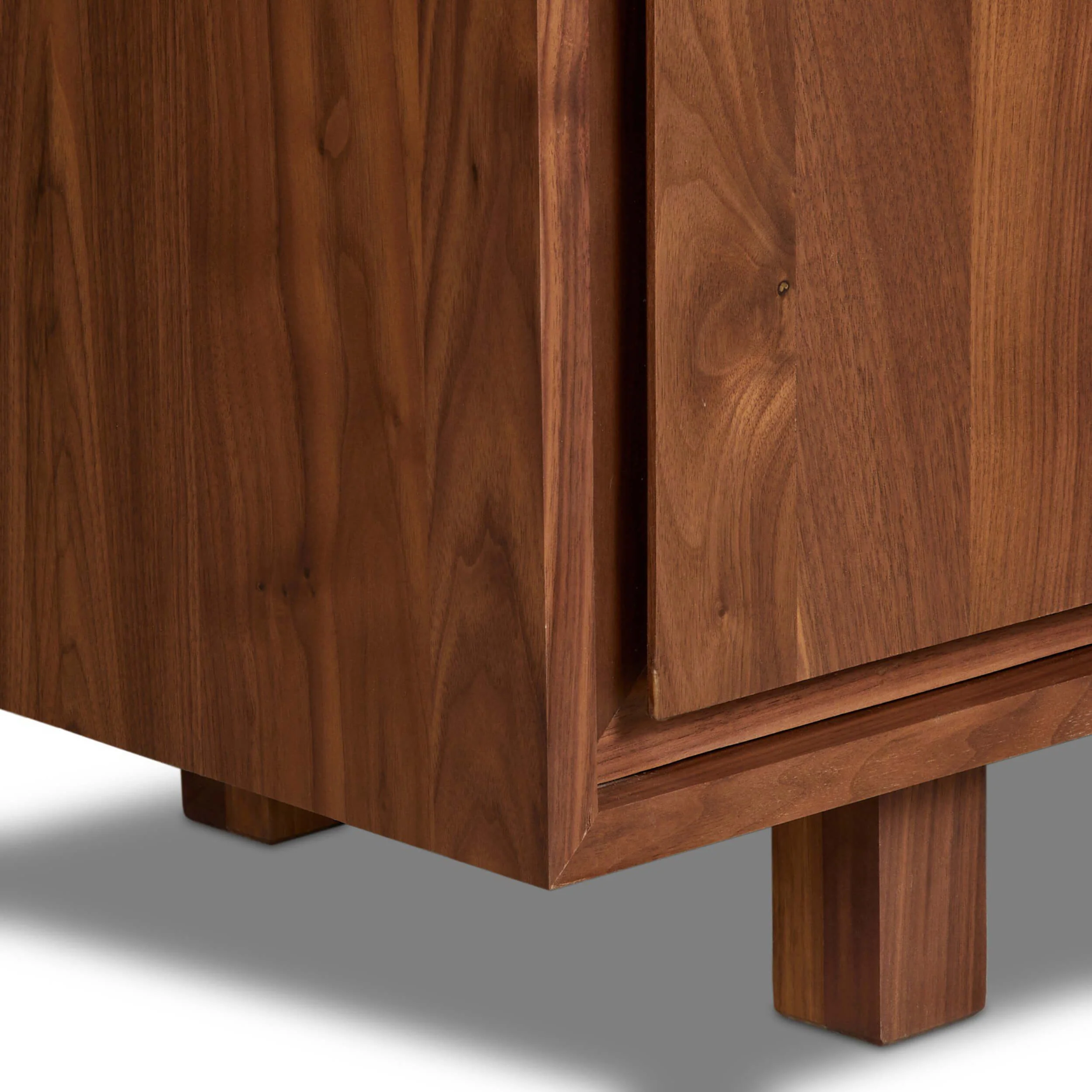 Stafford Media Console, Walnut Natural by Four Hands - Image 4