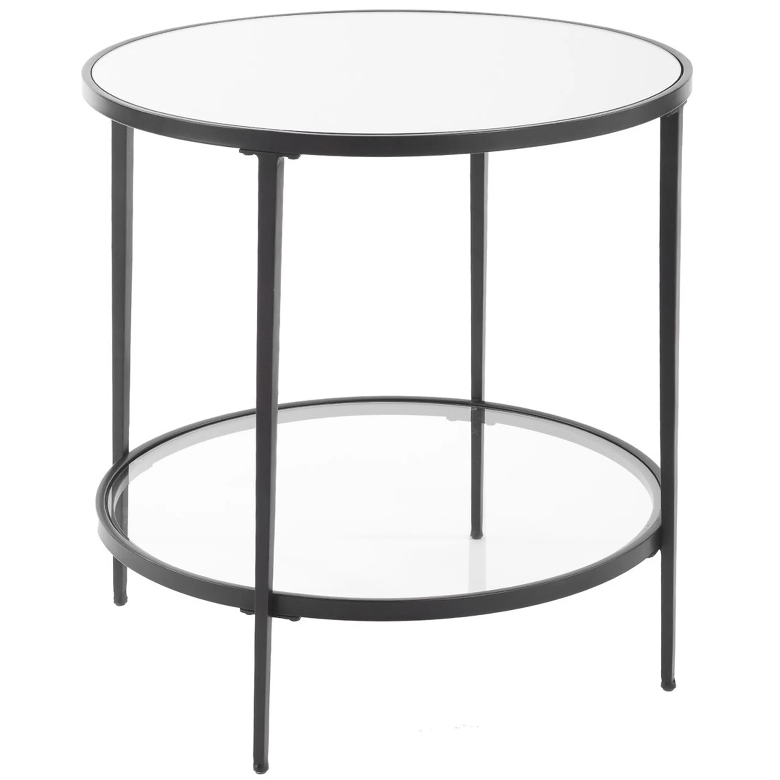Stephano End Table, Satin Black