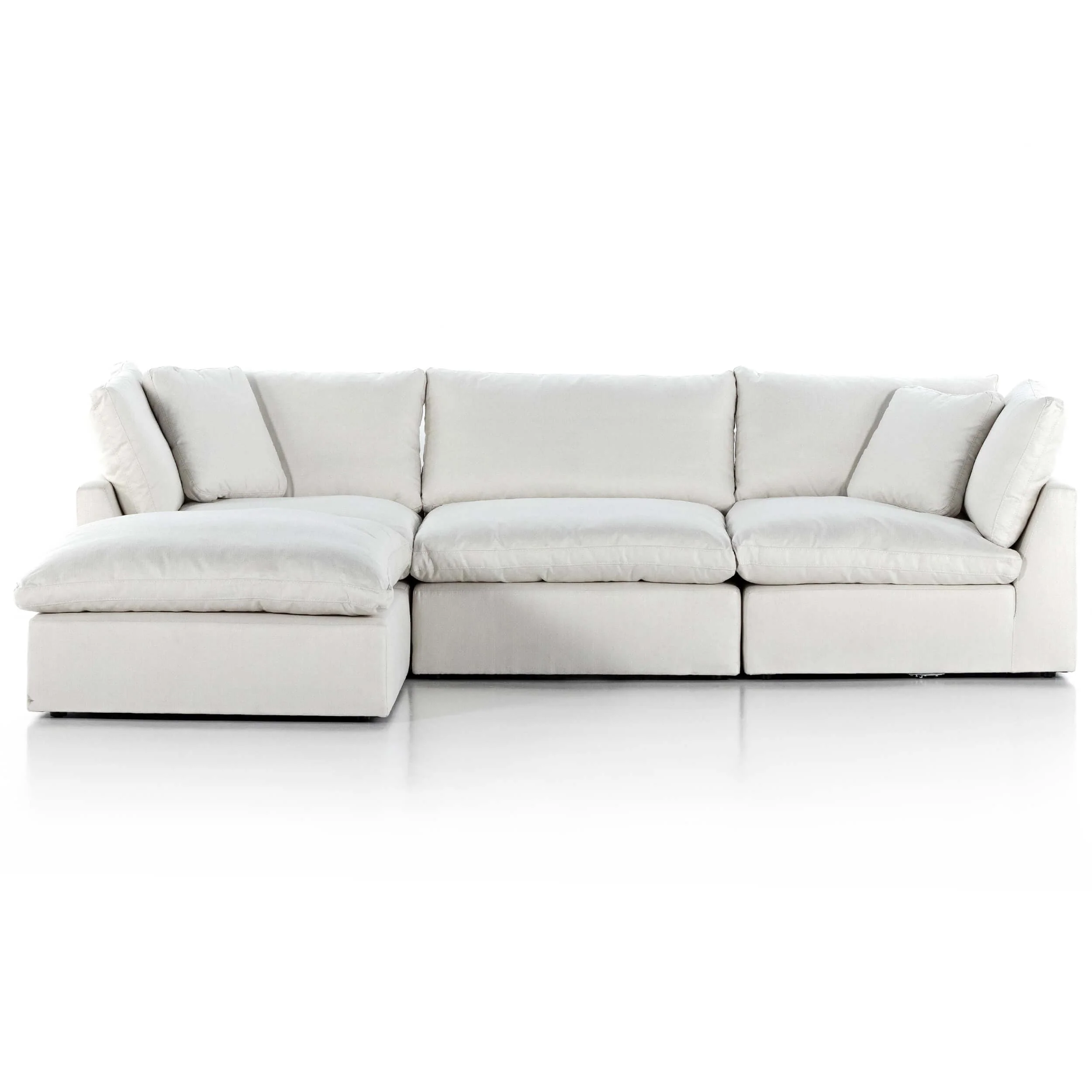 Stevie 3 Piece Sectional w/ Ottoman by Four Hands - Image 3