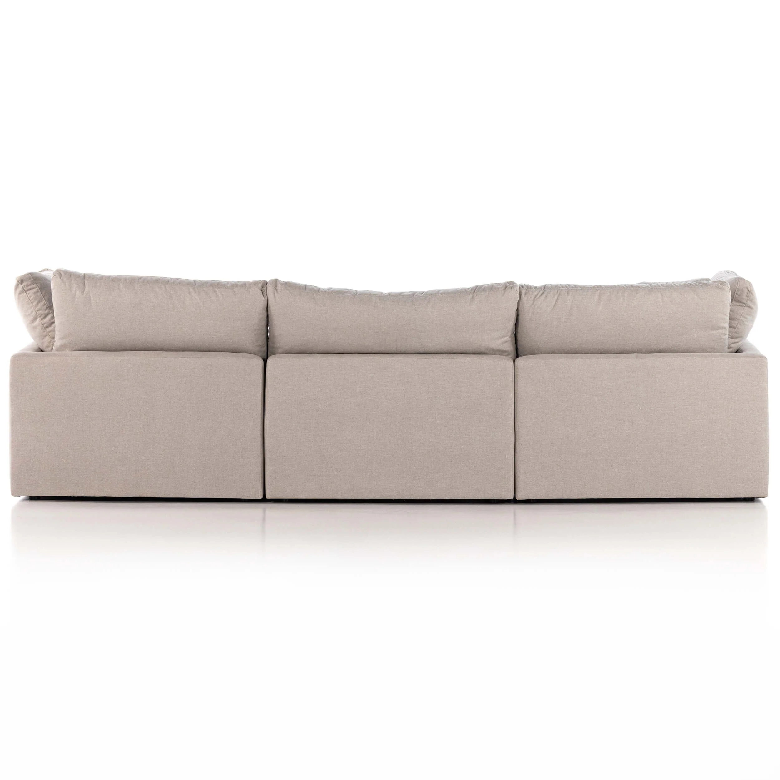 Stevie 4 Piece Sectional w/ Ottoman, Destin Flannel by Four Hands - Image 2