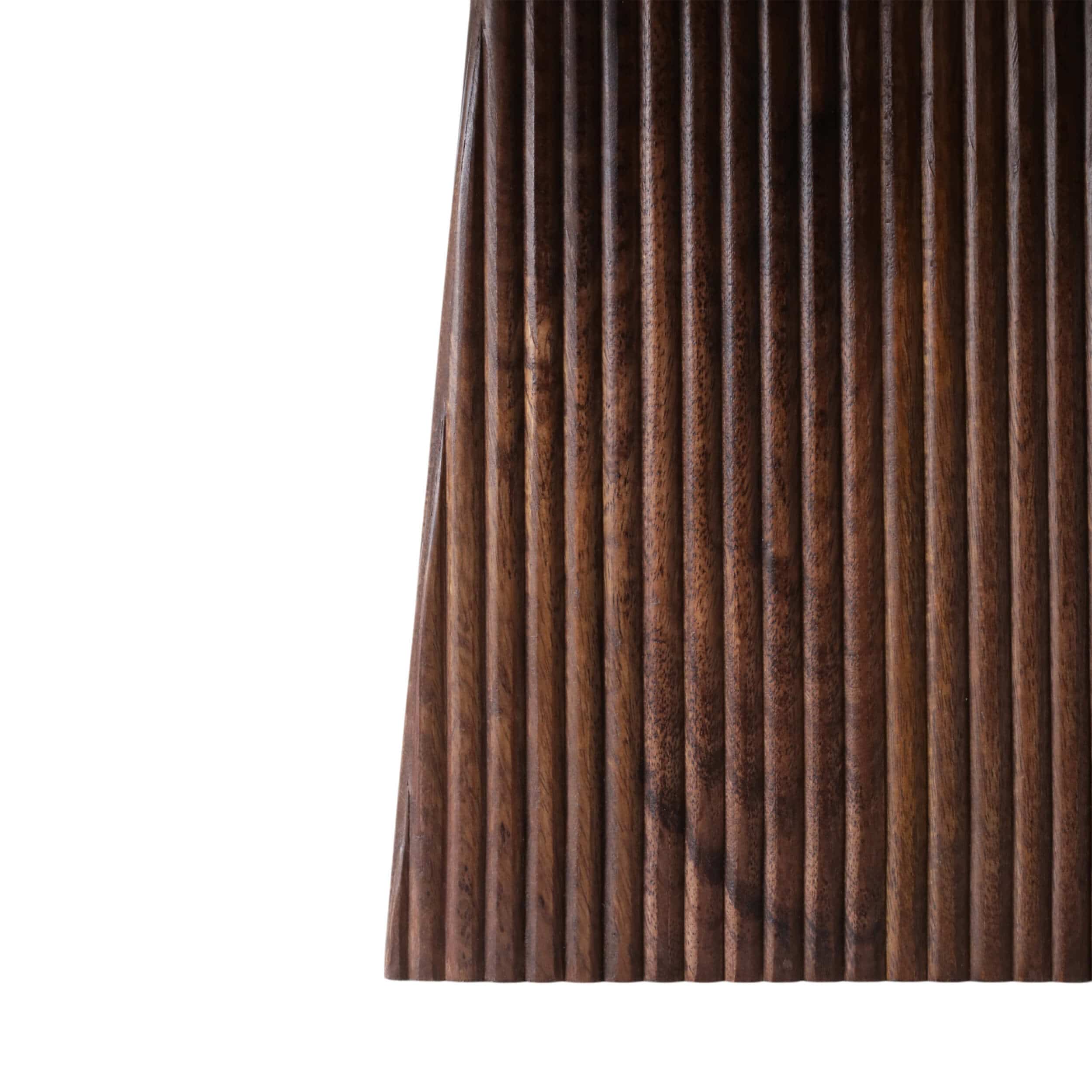 Stone & Mango Wood Coffee Table, Brown/Black - Image 3