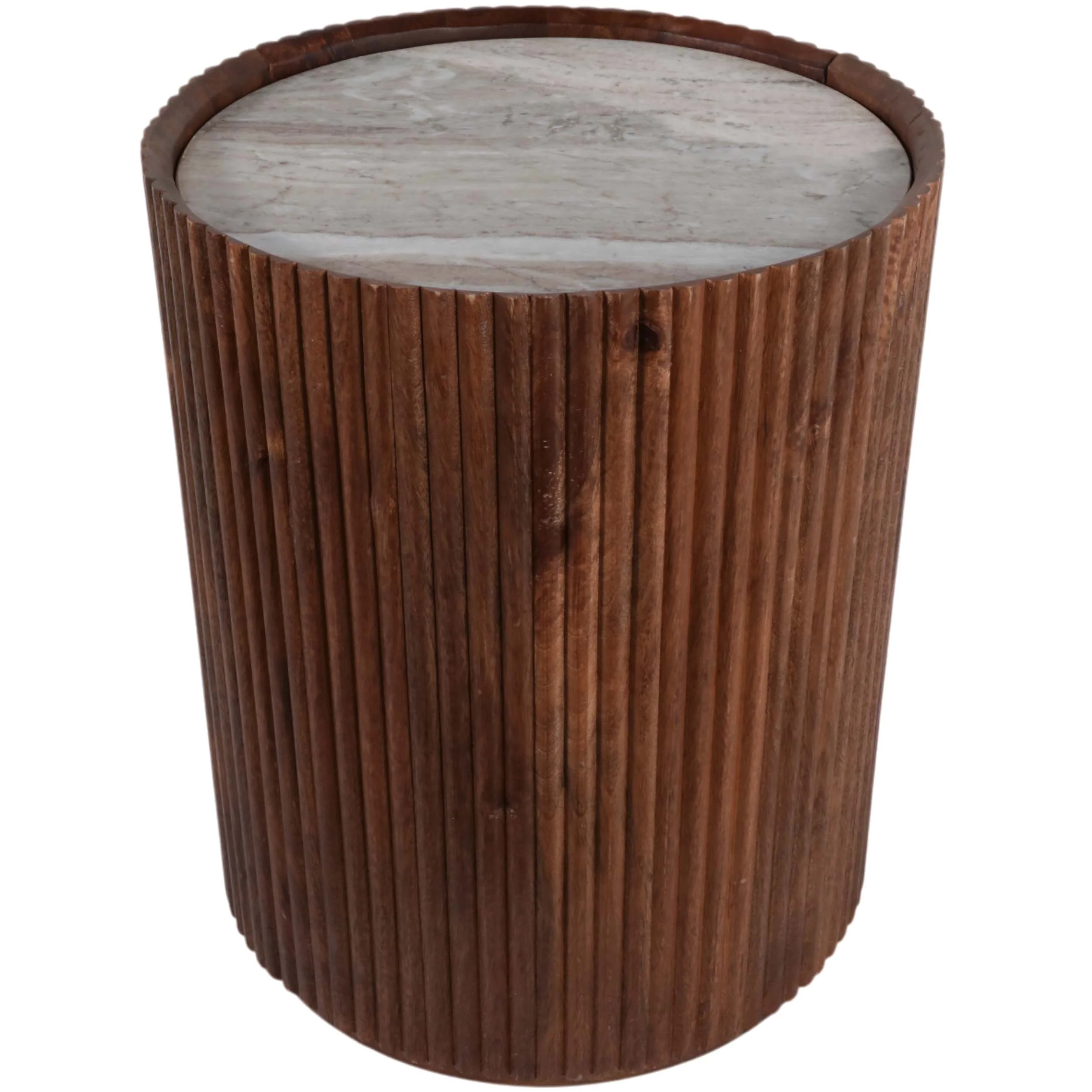 Storage Accent Table, Brown - Image 2