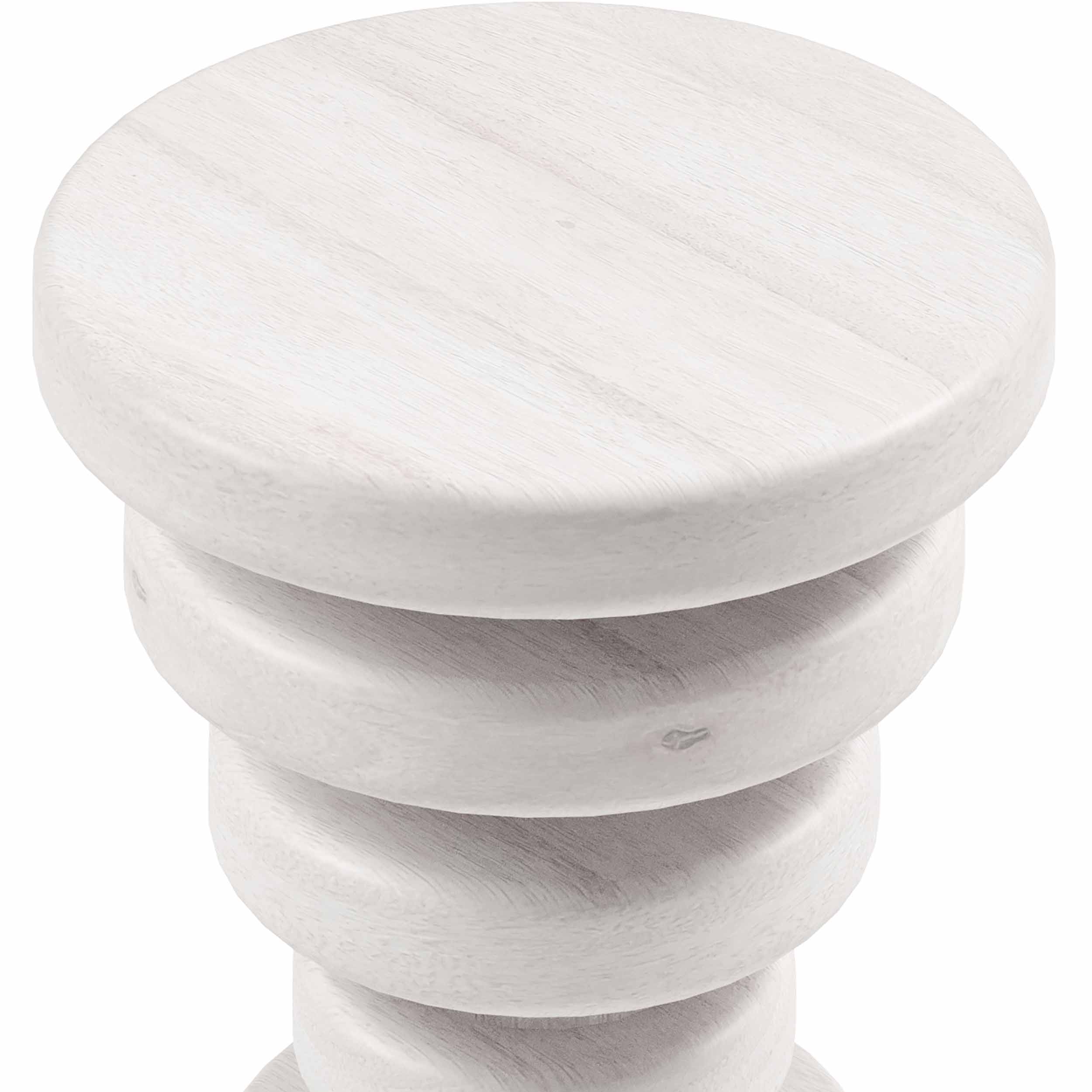 Strata Drink Table, Whitewash - Image 2