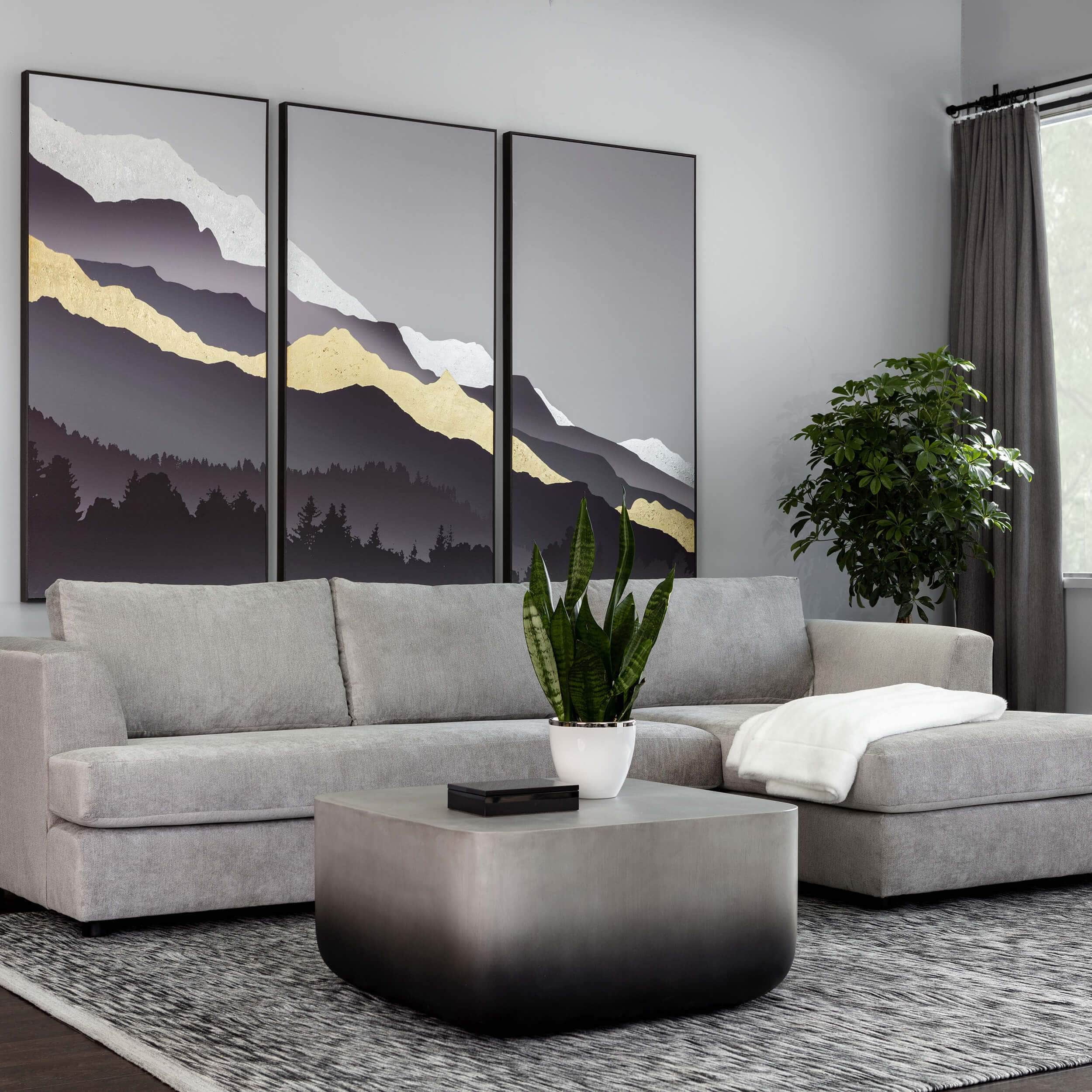 Strut Coffee Table, Black Ombre - Image 4