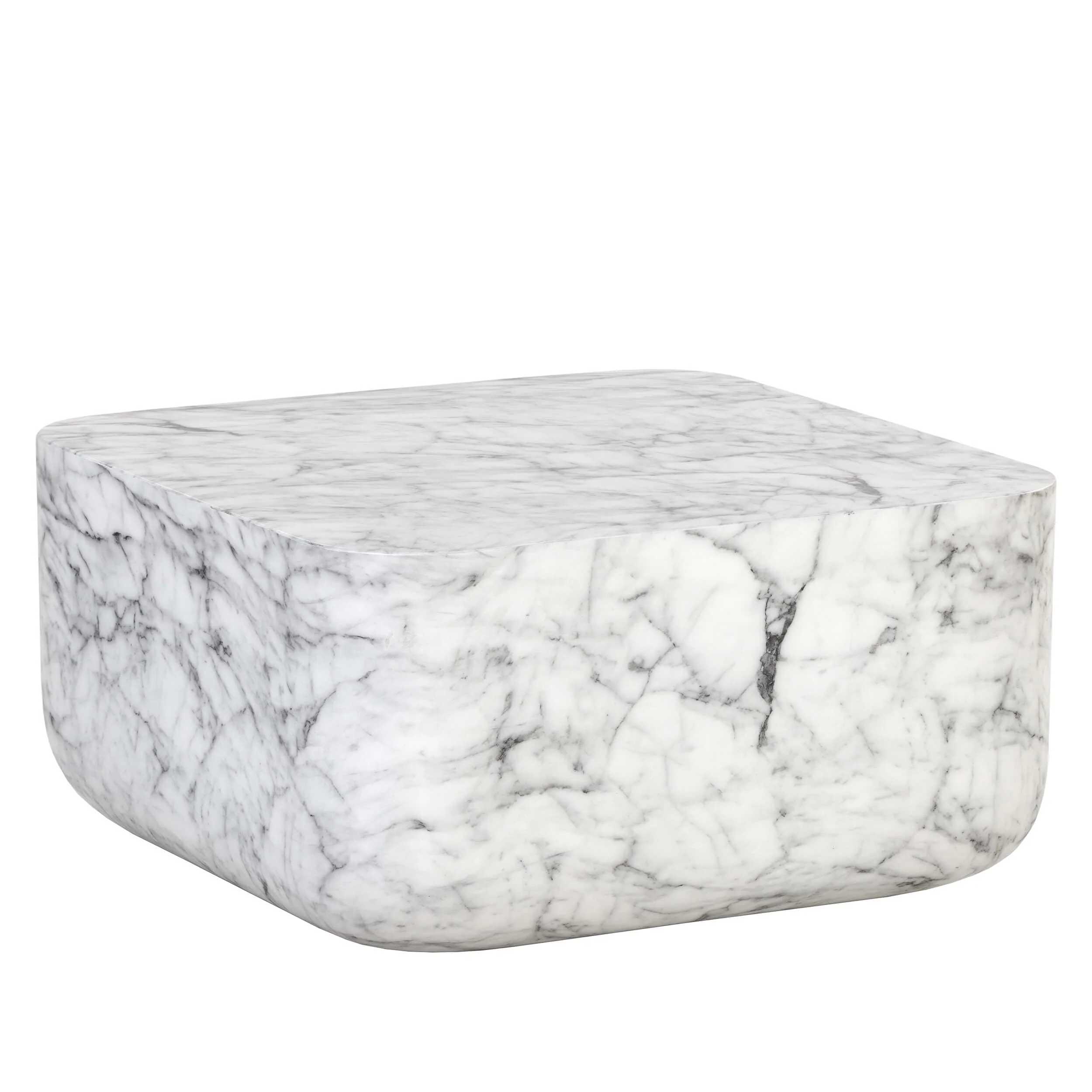 Strut Coffee Table, Marble Look