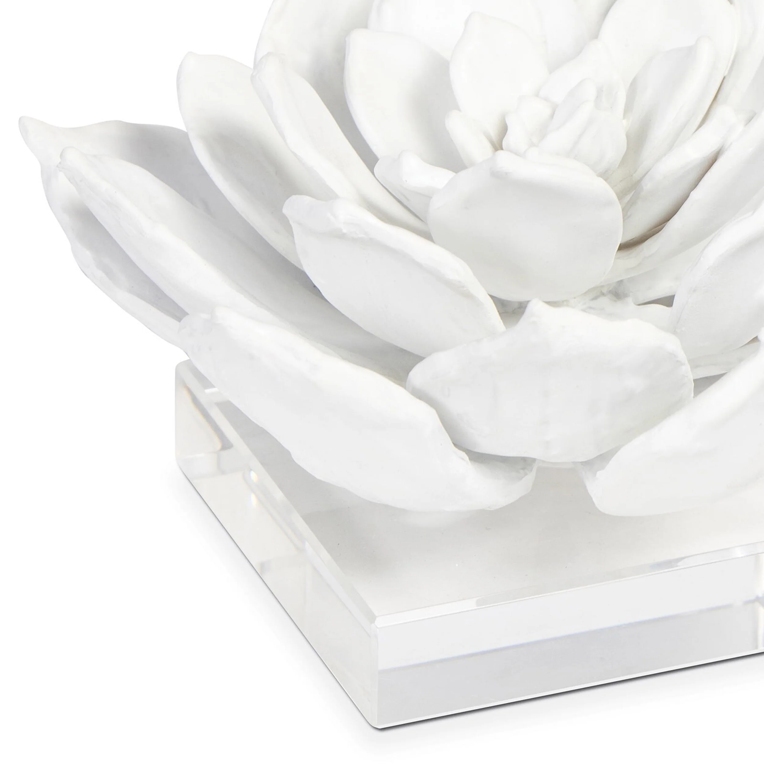 Succulent Sculpture 1, White - Image 3