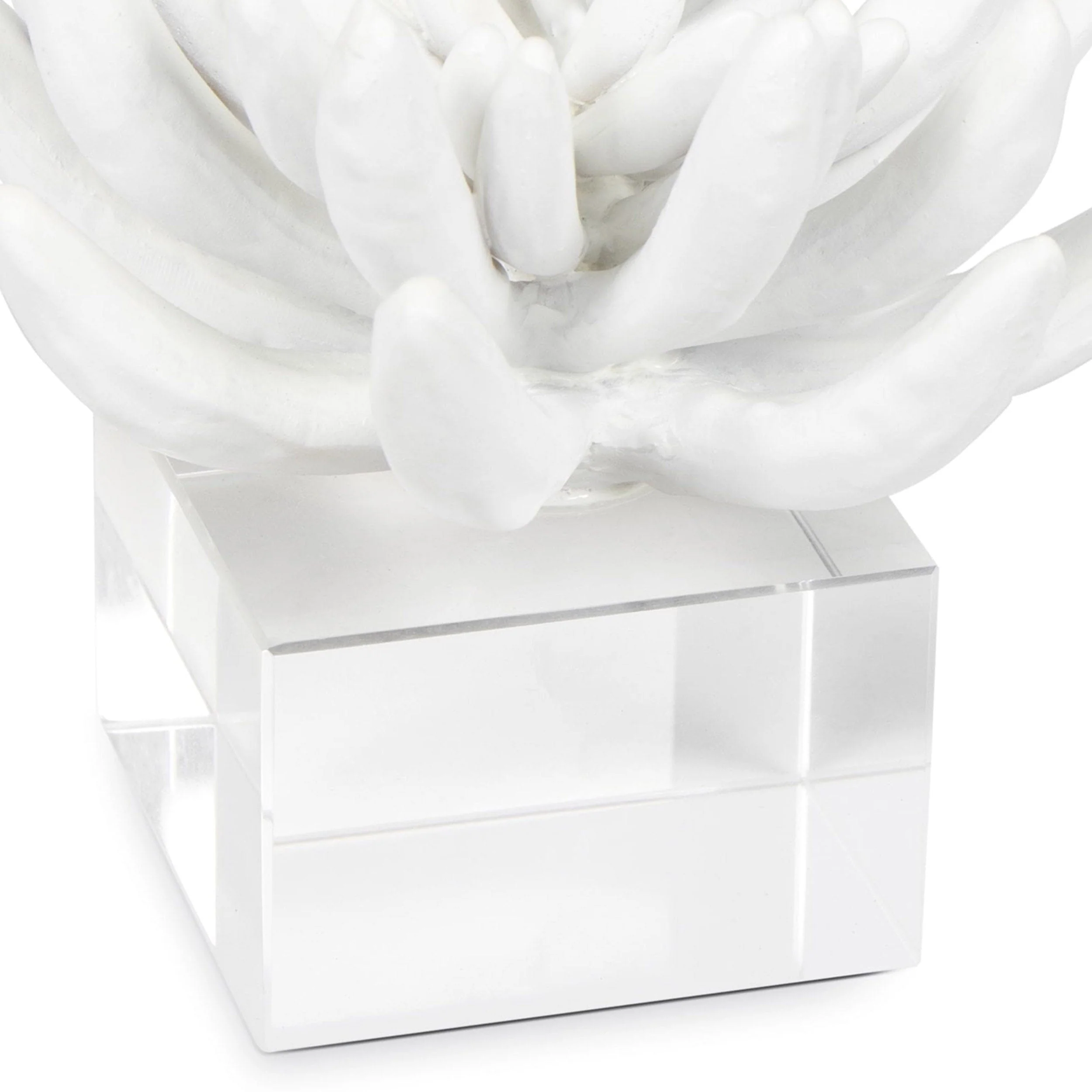 Succulent Sculpture 2, White - Image 3