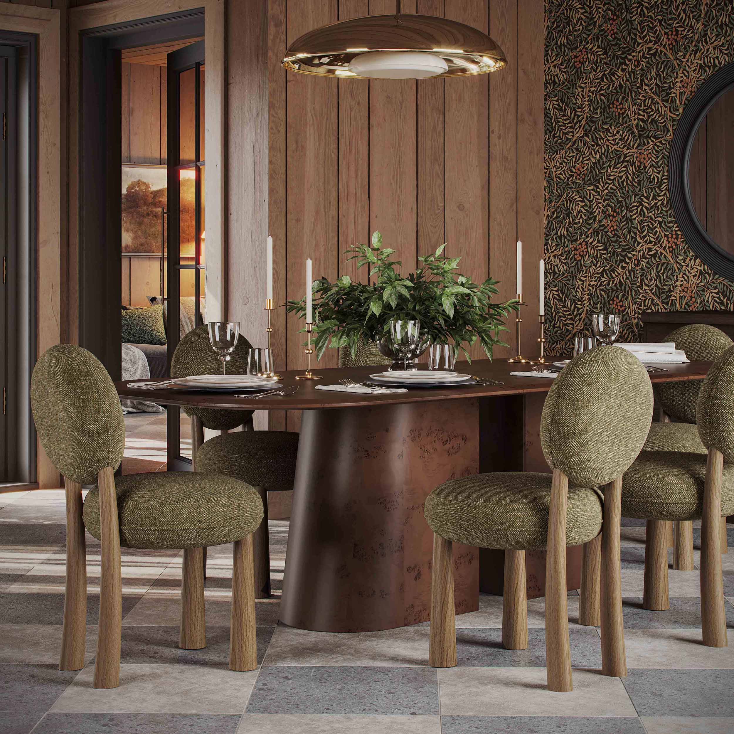 Sulley Dining Chair, Olive Green - Image 6