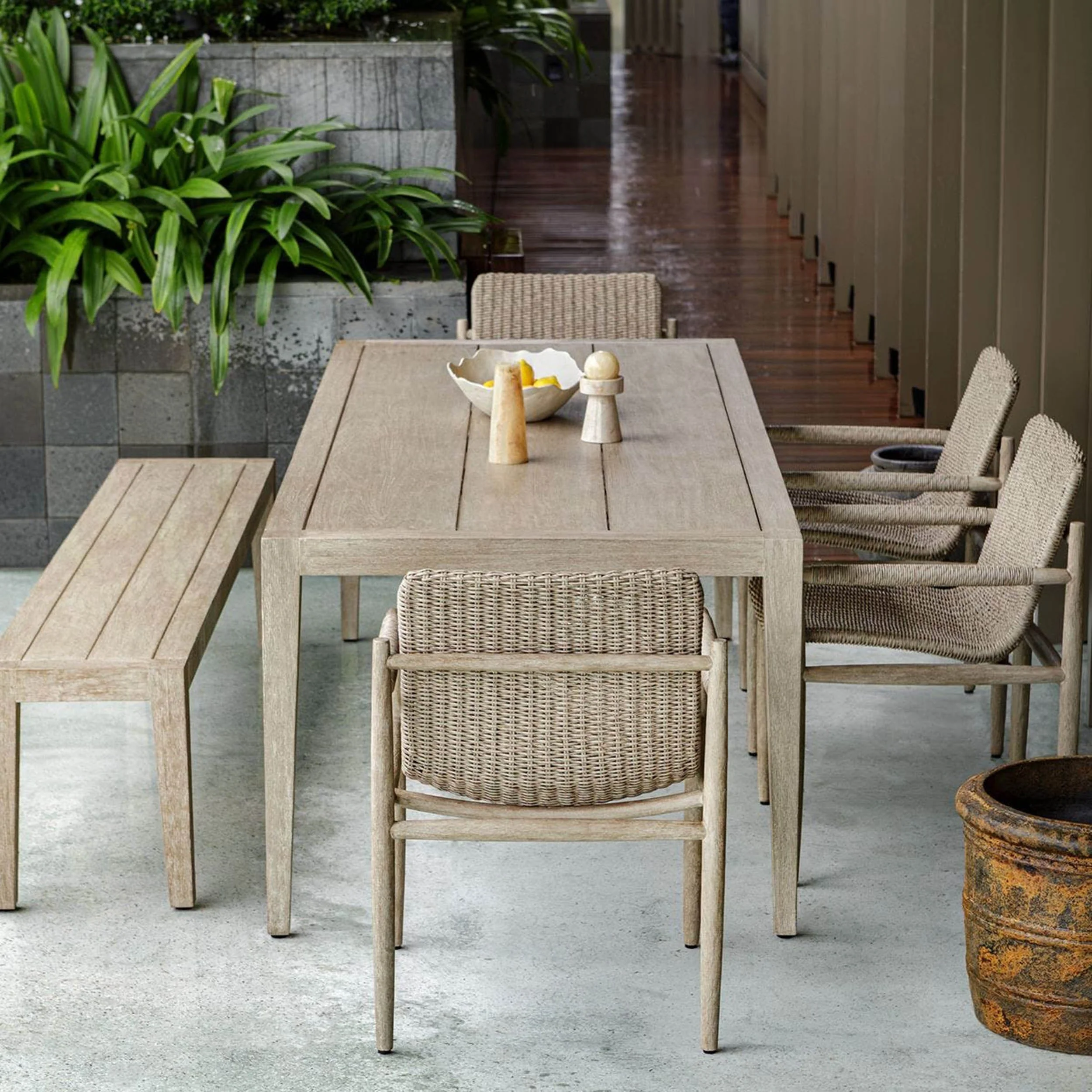 Sumba Outdoor Dining Chair, Oatmeal - Image 7