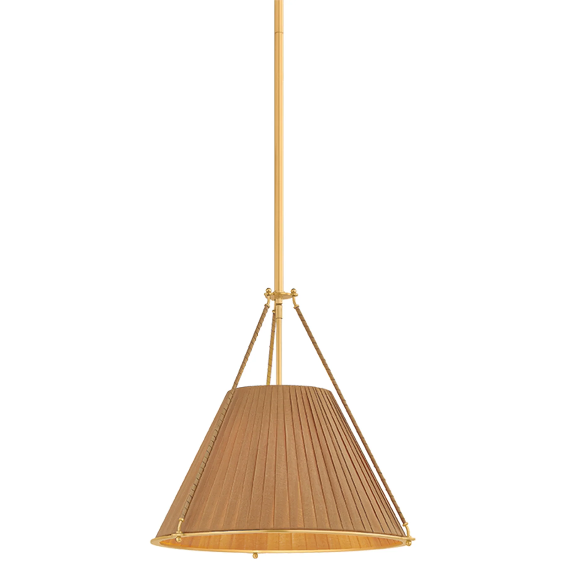 Sunside Pendant, Aged Brass