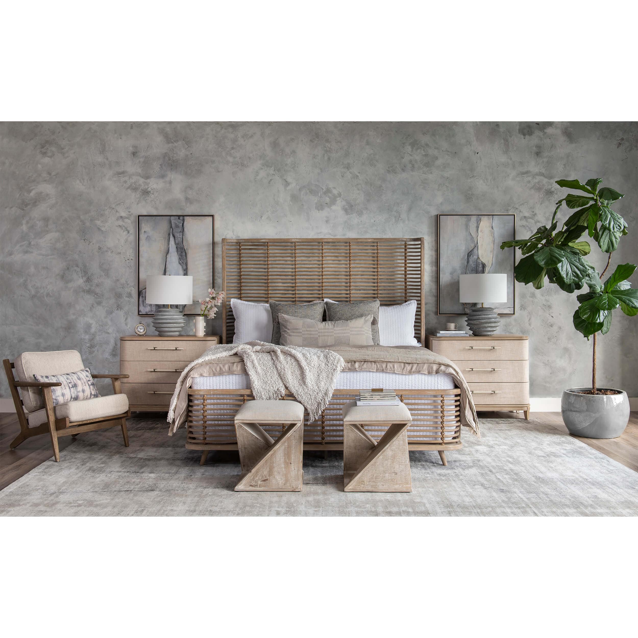 Surfrider Rattan Bed - Image 5
