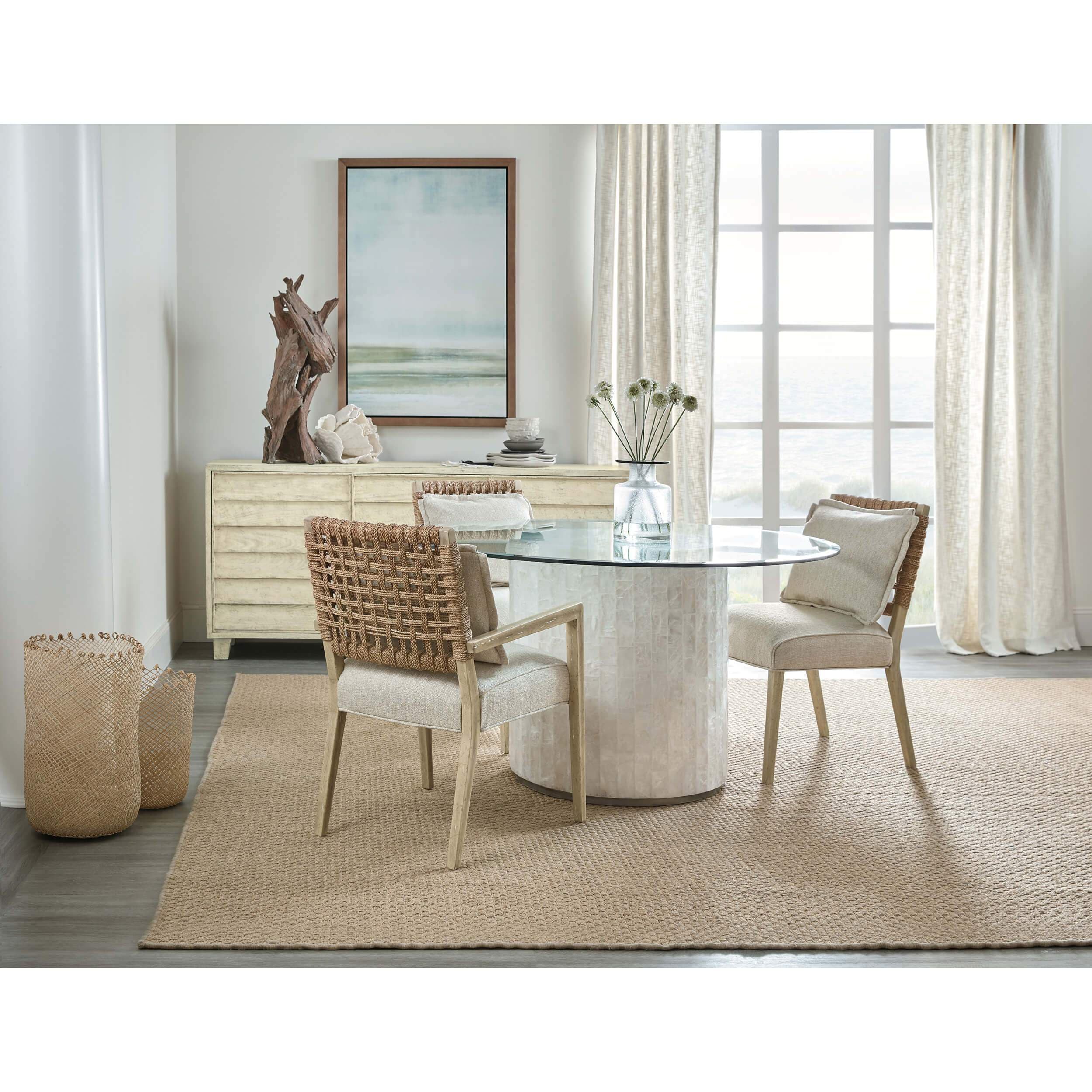 Surfrider Woven Back Dining Chair, Set of 2 - Image 3