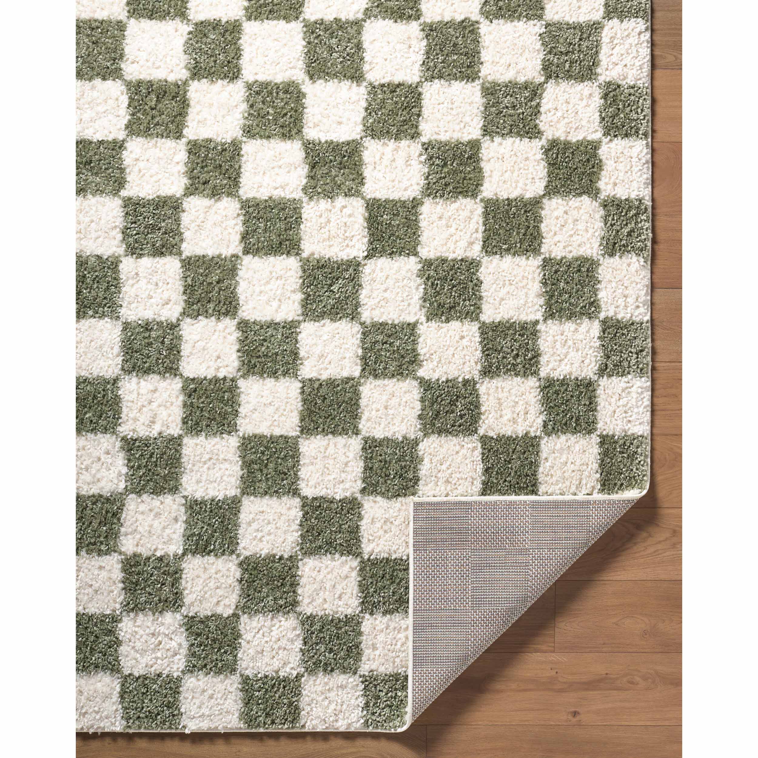 Surya Lovebliss Rug Czechia CZE-2305, Olive Checker - Image 3